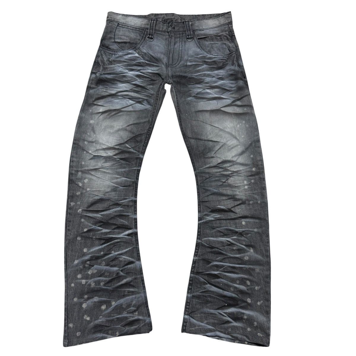 semanticdesign Semantic Design Whiskered Denim Flare Jeans Size US 32 / EU 48 - 1 Thumbnail