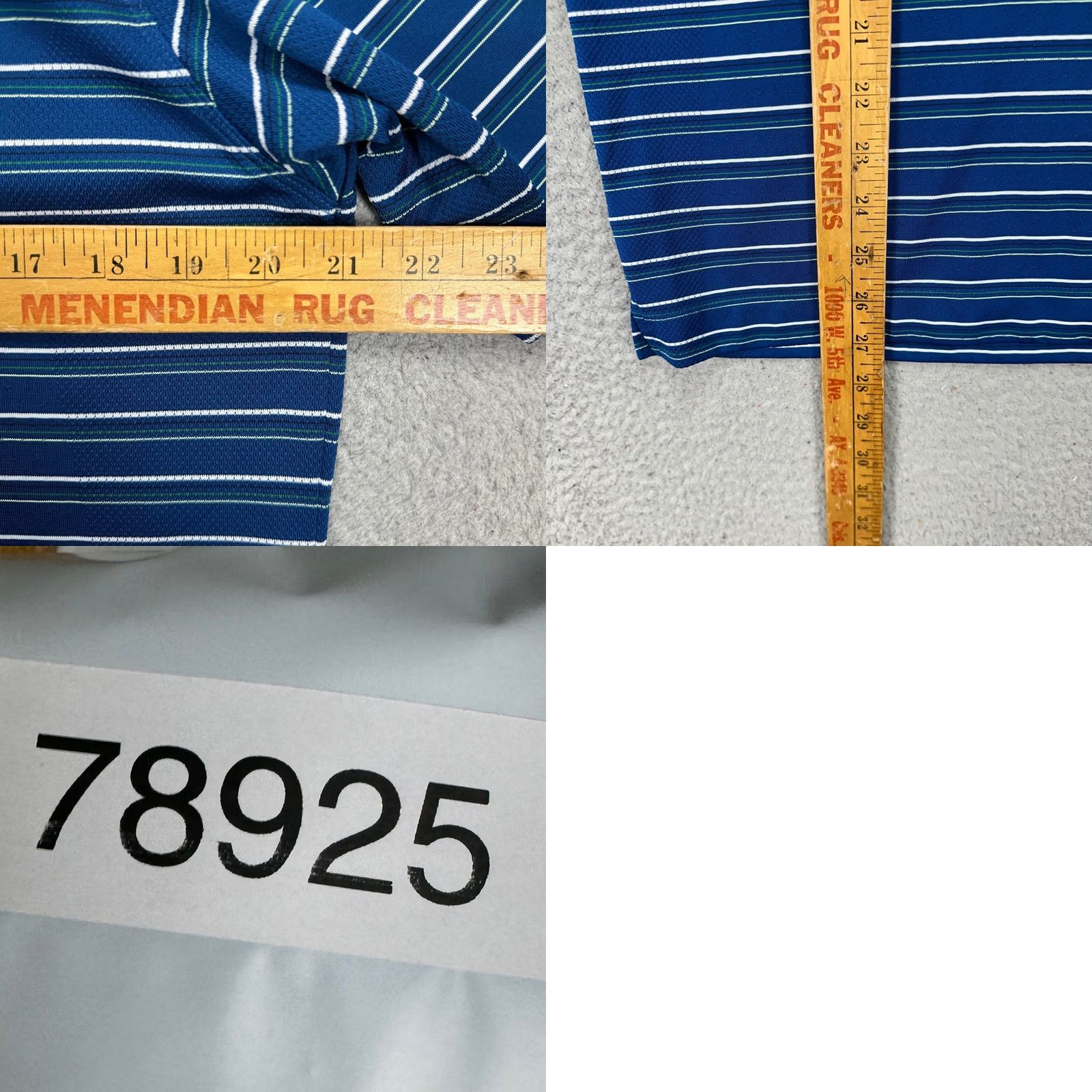 Nike Nike Golf Polo Shirt Mens Medium Blue Striped Rugby Performance Dry Fit Swoosh Outdoor Size US M / EU 48-50 / 2 - 8 Thumbnail