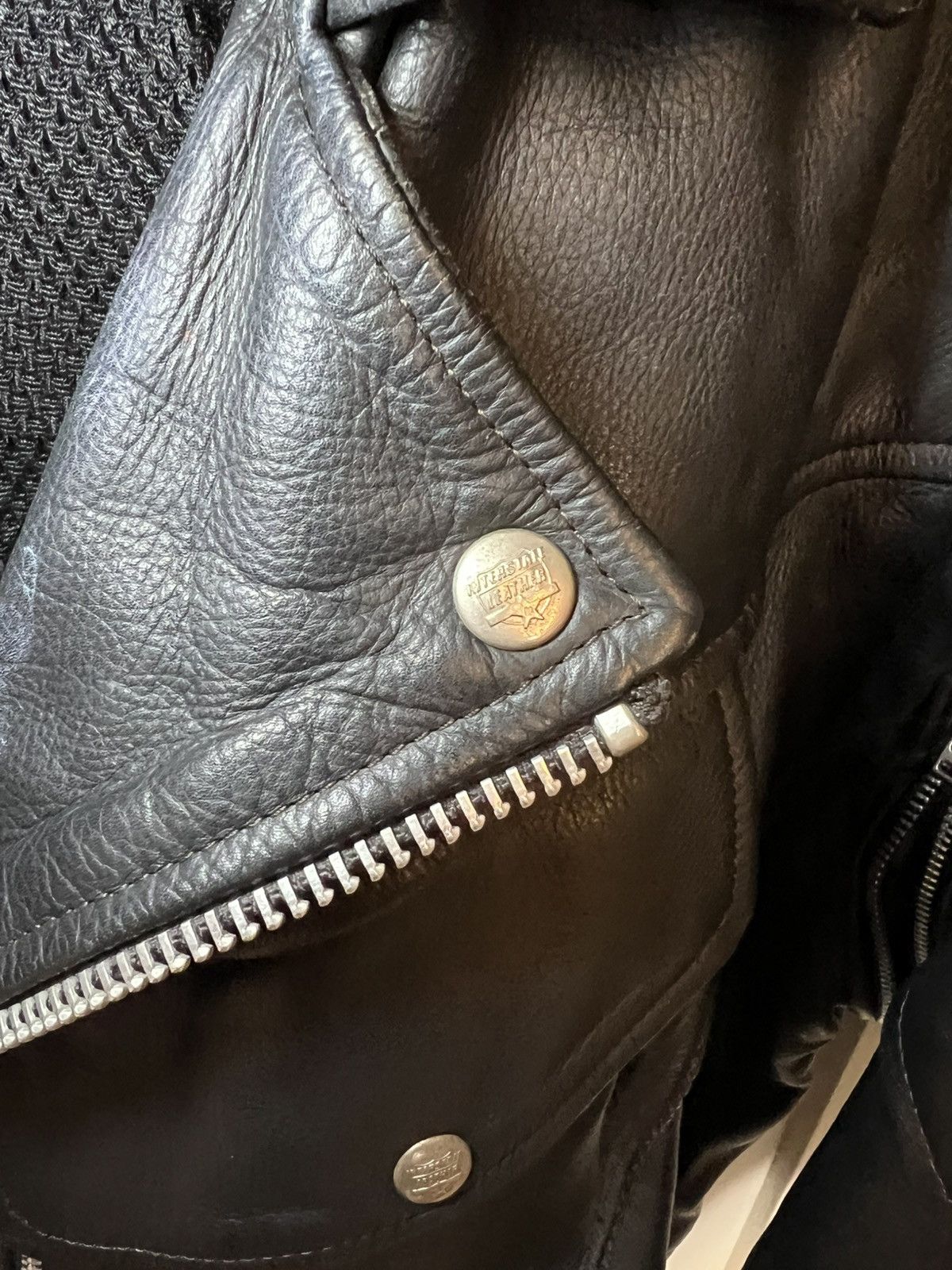 Vintage Vintage heavy leather biker jacket Size US XXL / EU 58 / 5 - 16 Thumbnail