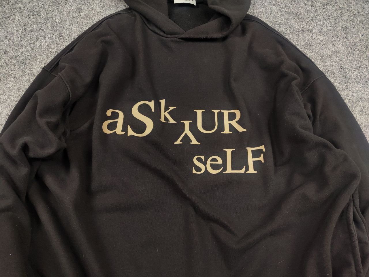 Askyurself Askyurself Design Dark Faded Color Logo Oversized Hoodie Size US L / EU 52-54 / 3 - 5 Thumbnail
