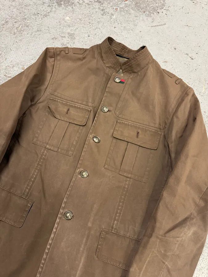Gucci AW2008 Gucci Officer Beige Utility Cotton Jacket Size US M / EU 48-50 / 2 - 4 Thumbnail