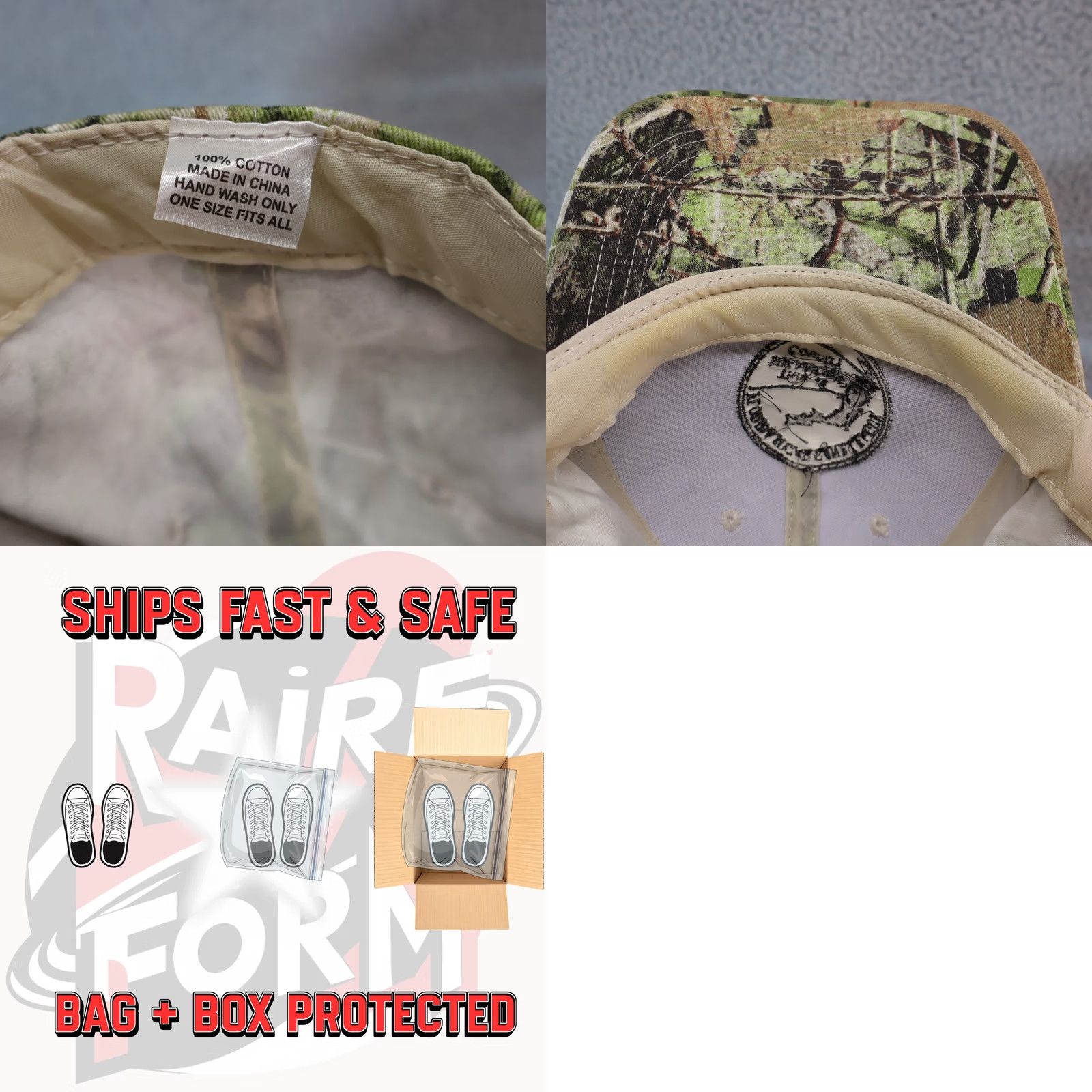 Sugar Florida Sugar Cane Camo Hat Cap Cotton Adjustable Baseball Cap Men Size ONE SIZE - 8 Thumbnail