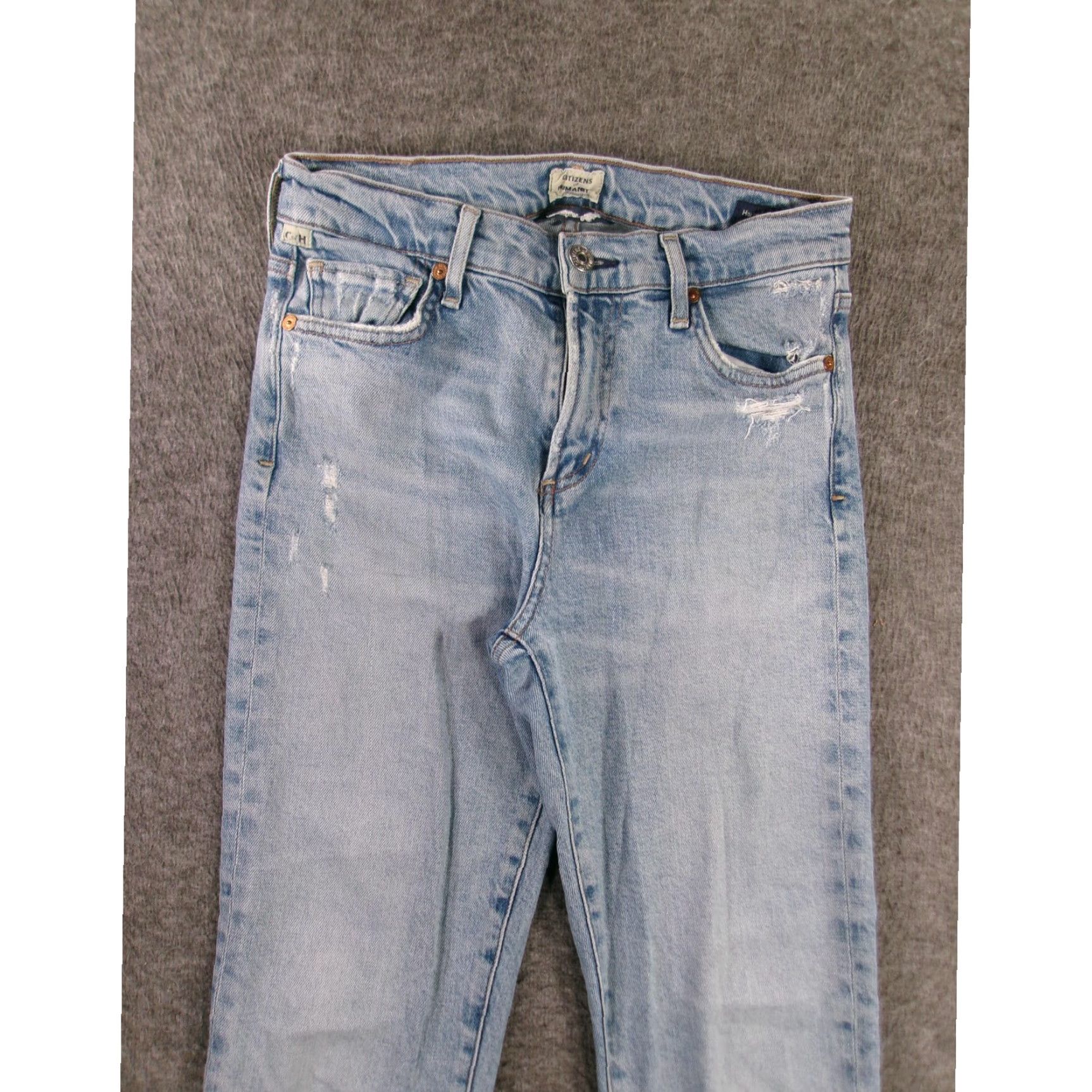 Citizens Of Humanity VINTAGE Citizens of Humanity Jeans Women 25 Light Blue Harlow Slim Distressed 90s Grunge Ankle Mens? Wait. Size 42" / US 20 - 2 Thumbnail