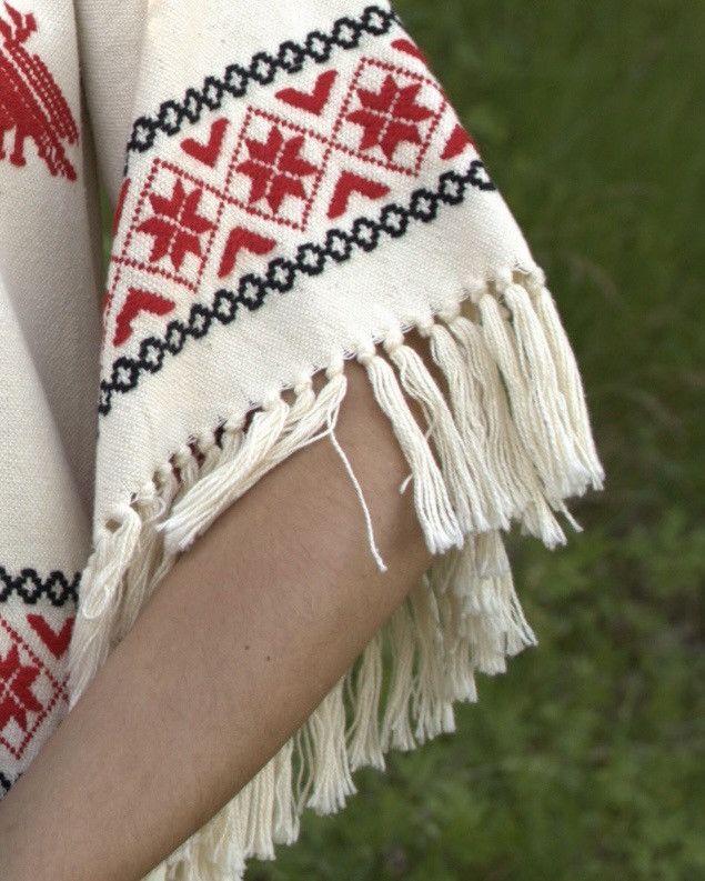 Vintage Mexican Boho Embroidered Fringe Dress