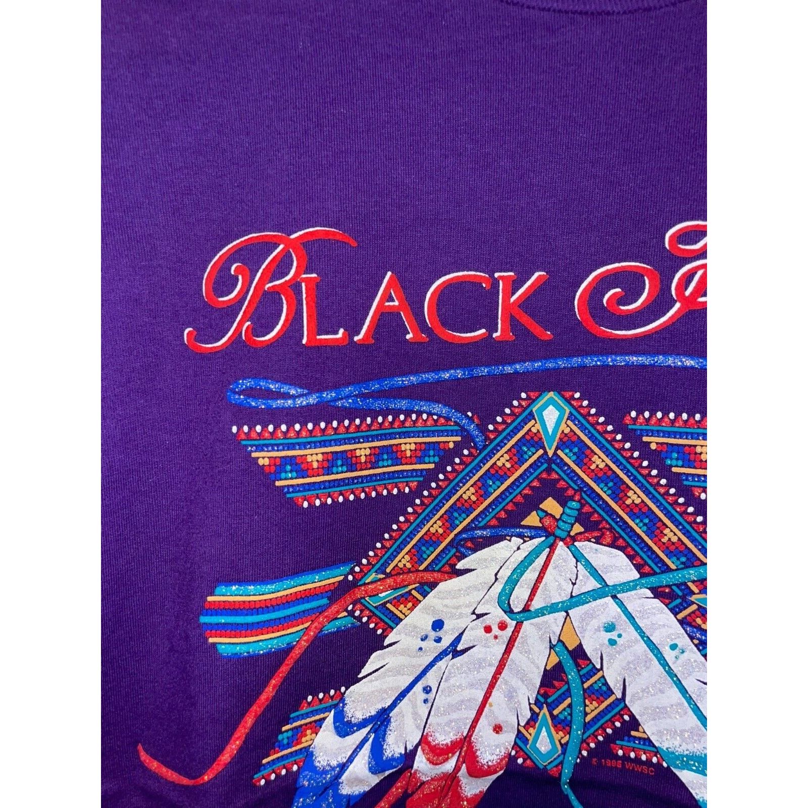 Vintage Vintage South Dakota Shirt Black Hills Purple Tee 90s L Size US L / EU 52-54 / 3 - 3 Thumbnail