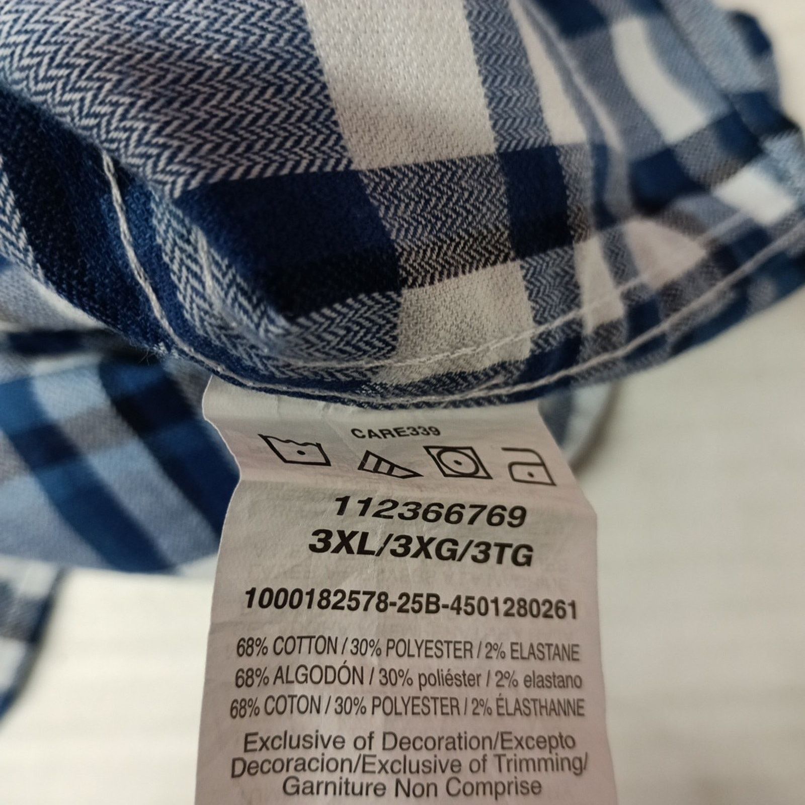 Wrangler Wrangler Cowboy Wash Shirt Men's Size 3XL Blue White Plaid Size US XXL / EU 58 / 5 - 7 Thumbnail