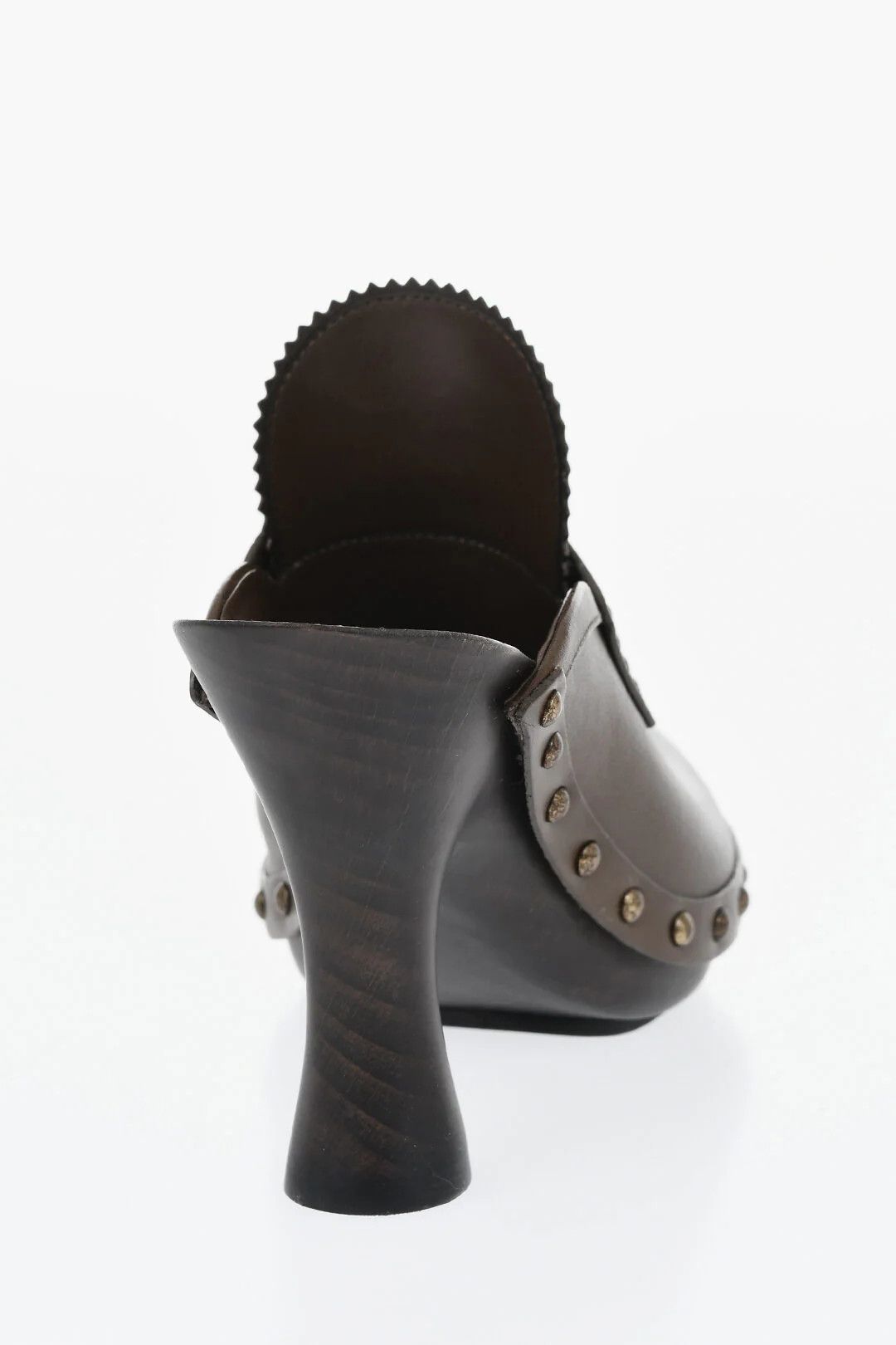Burberry og1mm0426 Brushed Leather Mules in Brown Size US 7 / IT 37 - 3 Thumbnail