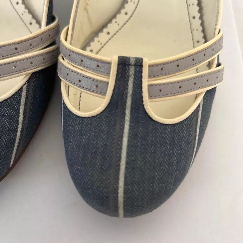 Vivienne Westwood Vivienne Westwood Blue denim leather straps high heels Size US 5.5 / IT 35.5 - 9 Thumbnail