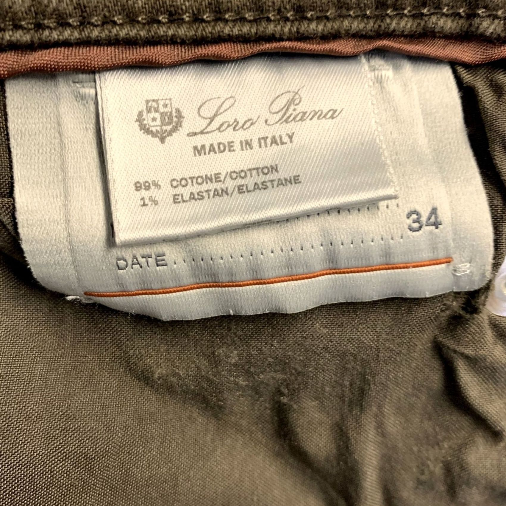 Loro Piana LORO PIANA Pants Brown Heather Cotton Blend Straight 34 Mens Casual Pants Size US 34 / EU 50 - 5 Thumbnail