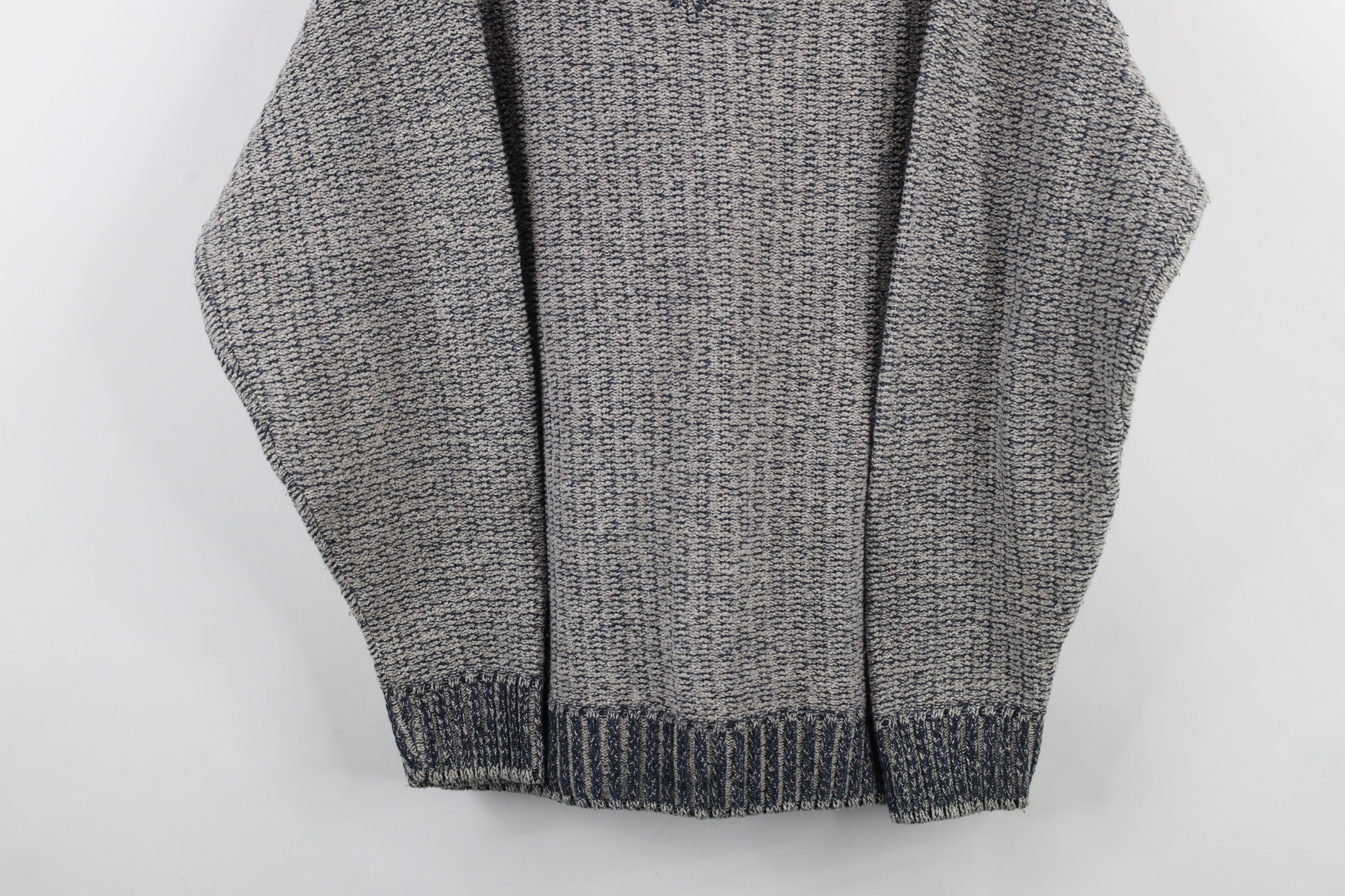 Vintage Vintage 90s Streetwear Textured Knit V-Neck Sweater USA Size US M / EU 48-50 / 2 - 3 Thumbnail