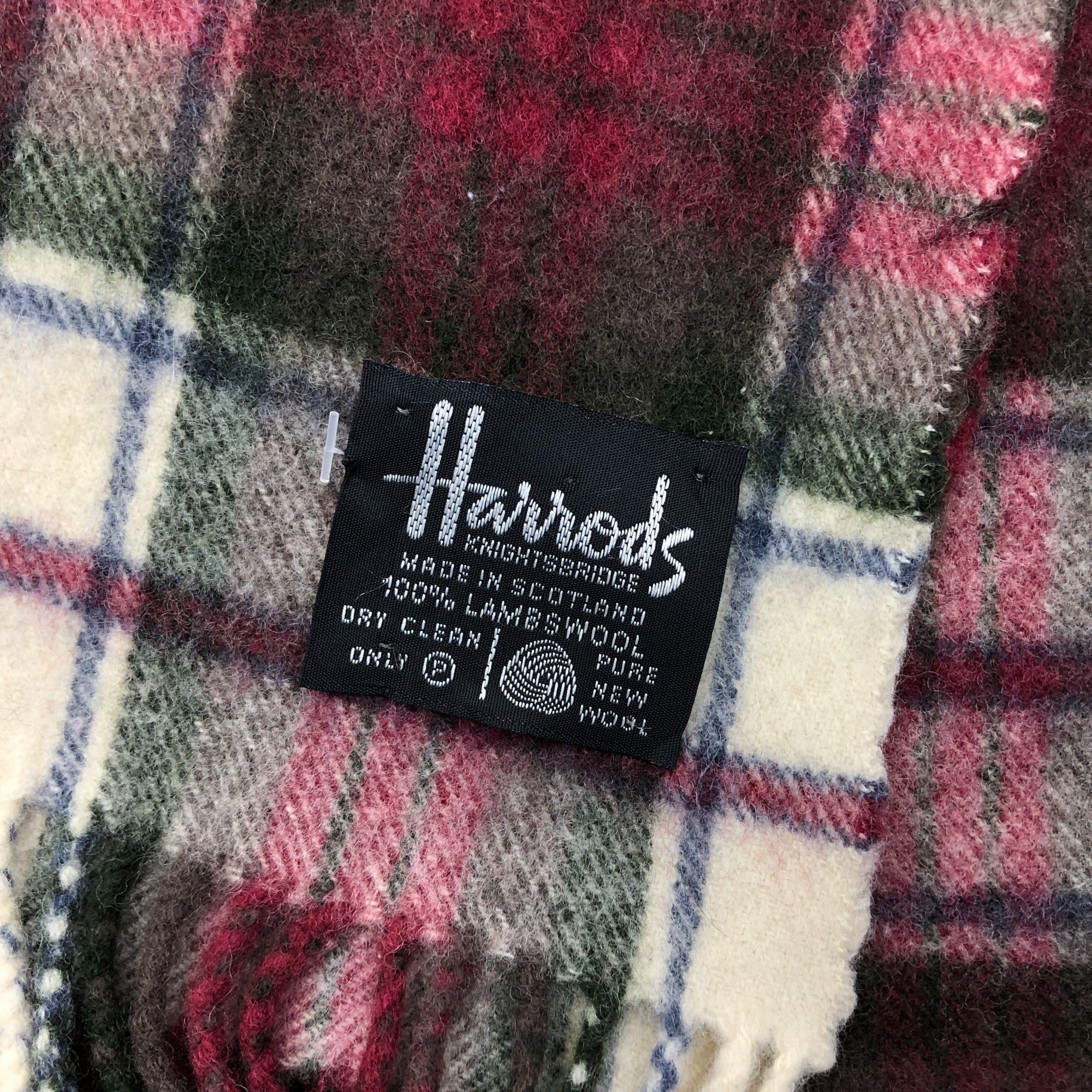 Harrods Vintage Harrods Scarf Muffler Wool Cashmere Scarves Size ONE SIZE - 4 Thumbnail