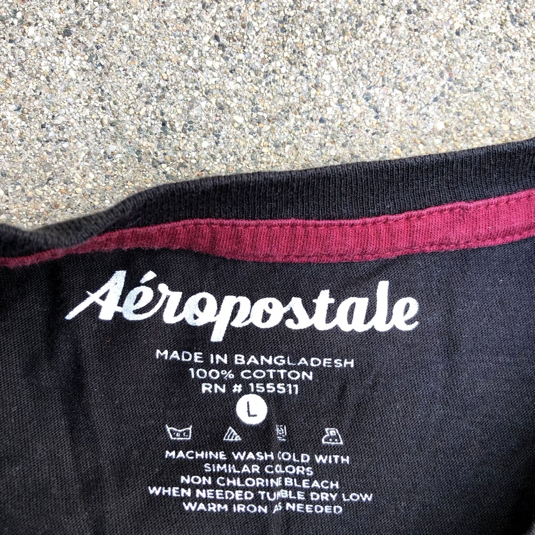 Vintage Aéropostale Crew T Shirt Women's LARGE Black Logo Short Sleeve Size L / US 10 / IT 46 - 3 Thumbnail