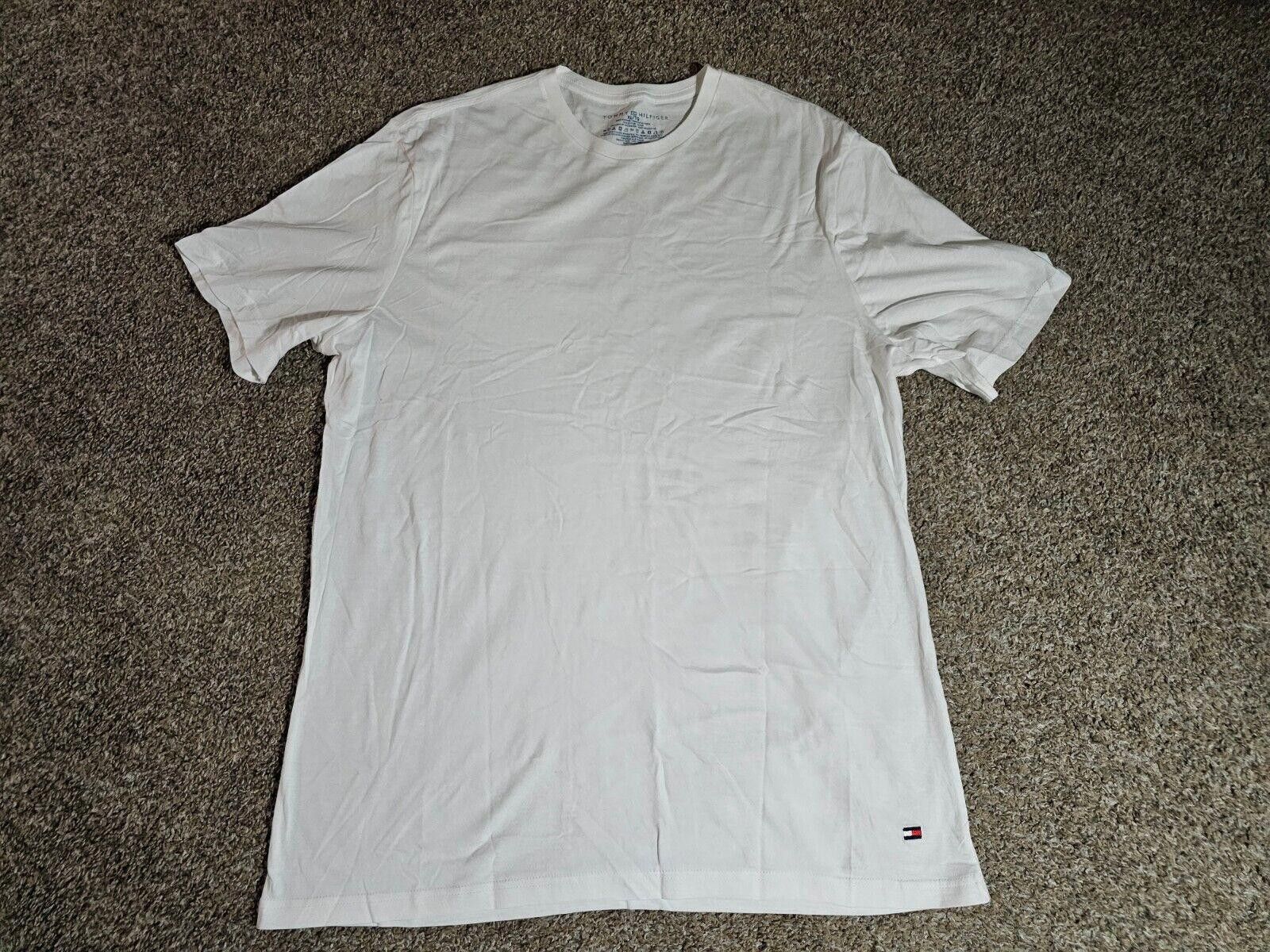 Tommy Hilfiger Tommy Hilfiger Shirt Mens XL White Logo Short Sleeve T Shirt Size US XL / EU 56 / 4 - 1 Thumbnail
