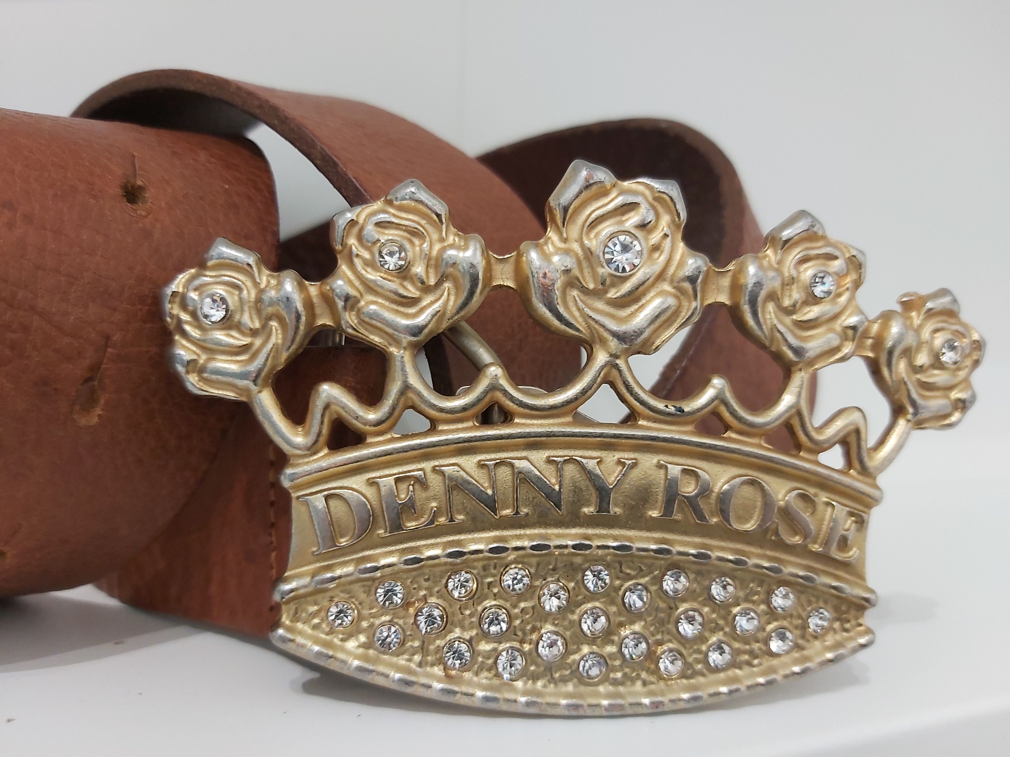 Other Y2K Denny Rose belt. Large crown crystals leather Italy Size ONE SIZE - 6 Thumbnail