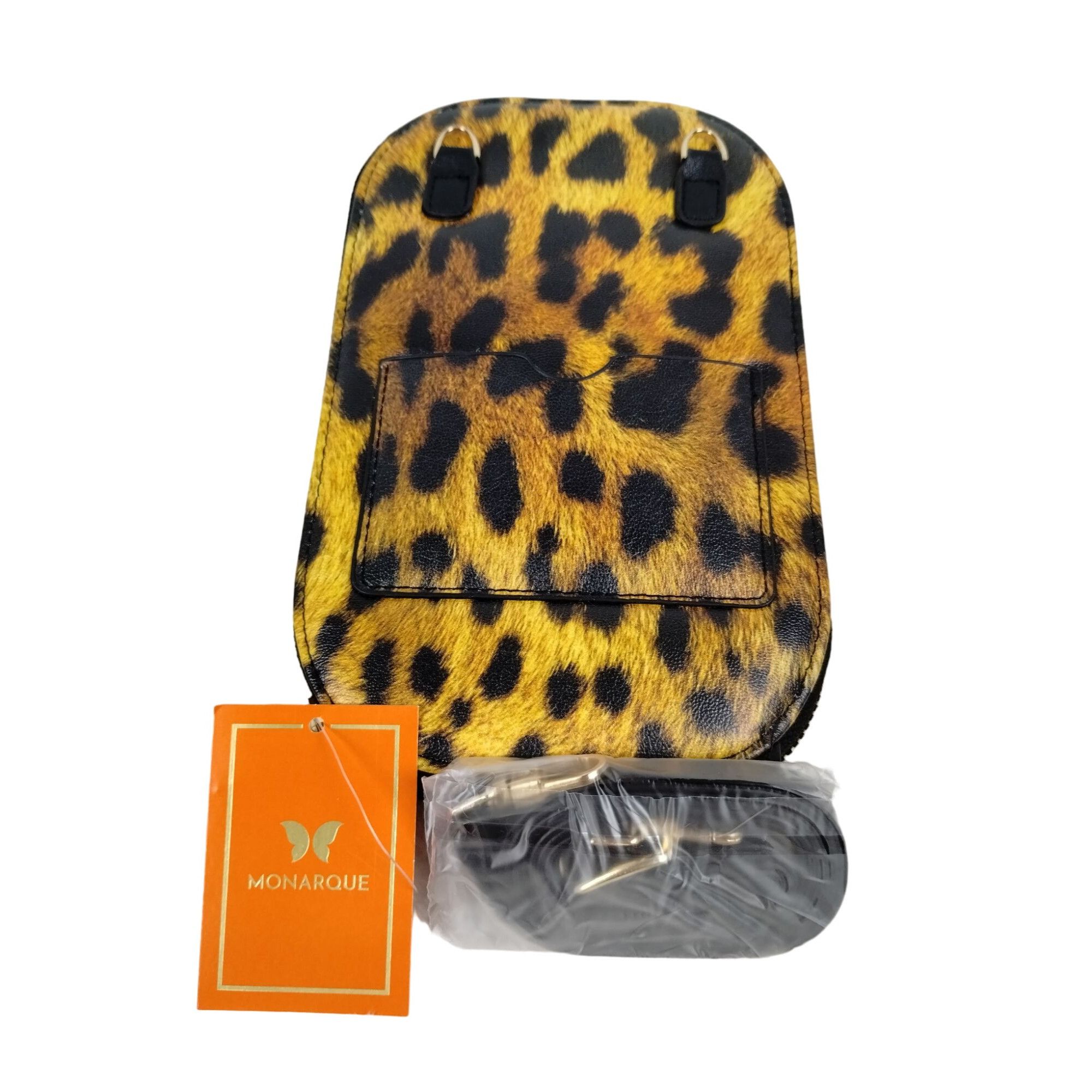 Other Monarque Leopard Animal Print Crossbody Clutch Sling Zip Pur Size ONE SIZE - 1 Thumbnail