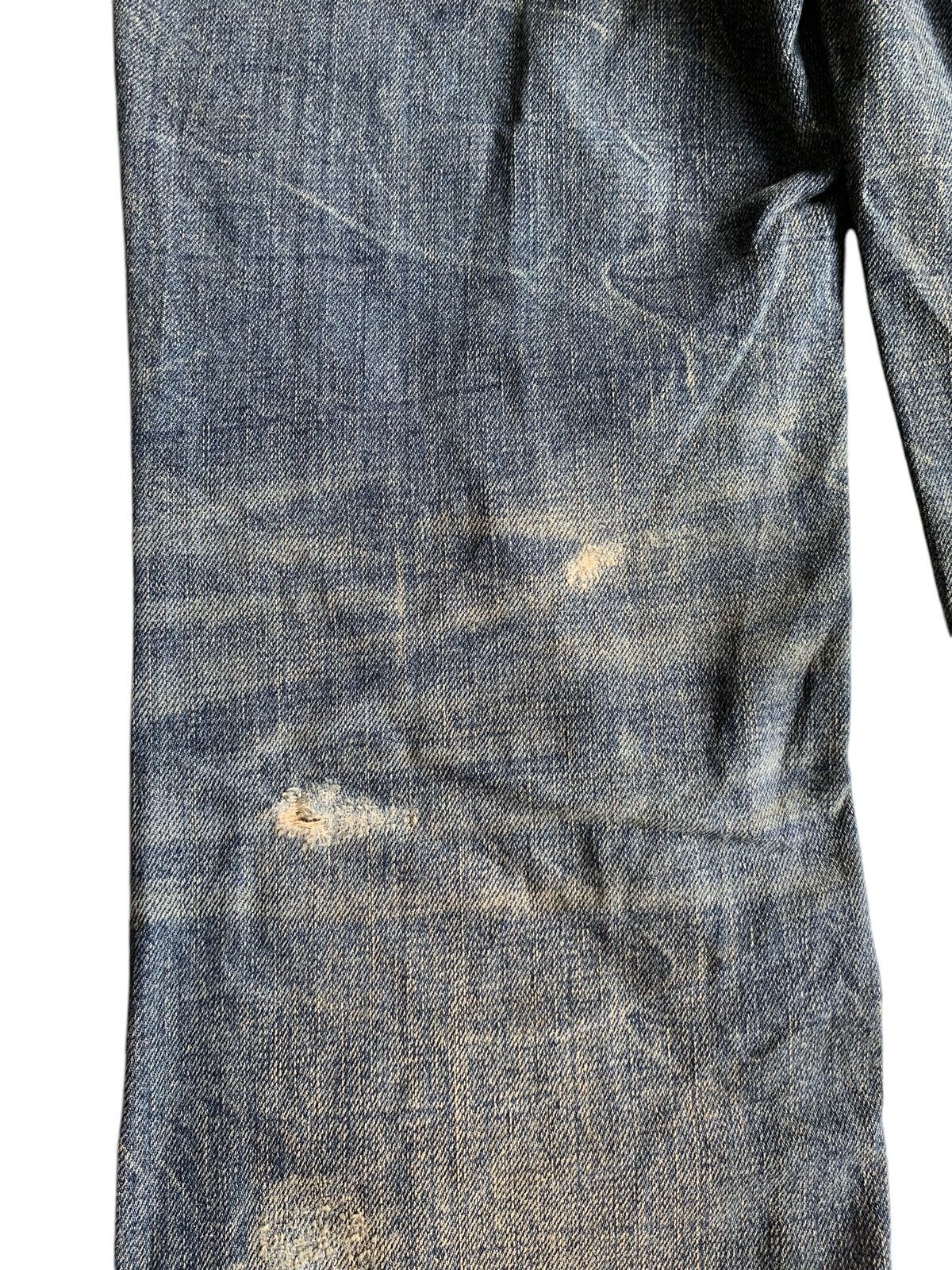 Tornado Mart Army Of No! Skull Punk Style Japanese Distressed Denim🎌☠️ Size US 29 - 21 Thumbnail