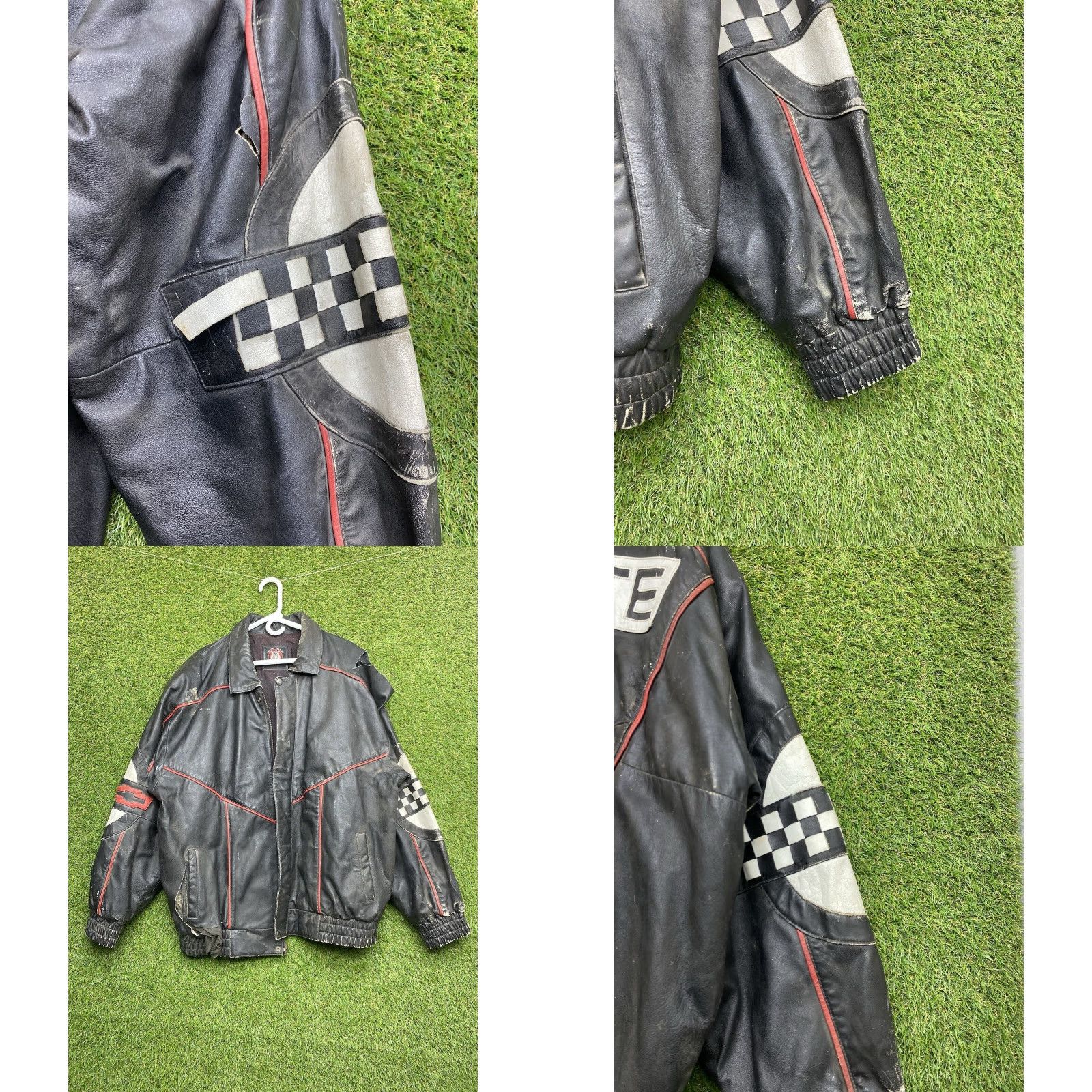 Vintage VINTAGE Red Dog Leathers Corvette Leather Jacket Mens XL Black 90s Riding Bomber Jacket Size US XL / EU 56 / 4 - 9 Thumbnail