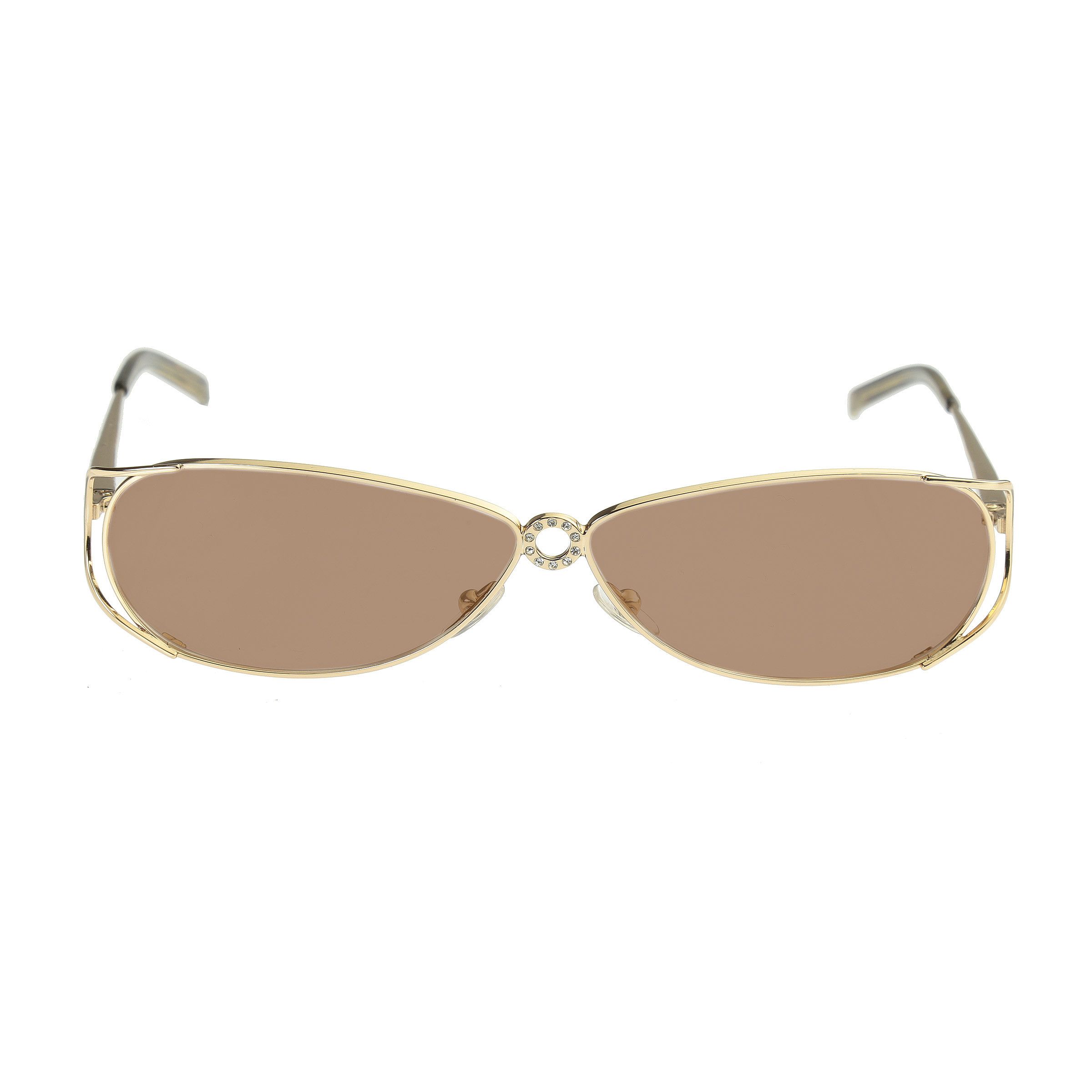 Valentino Valentino '90s Crystals Gold Frames V 5321 Sunglasses Brown Size ONE SIZE - 2 Thumbnail