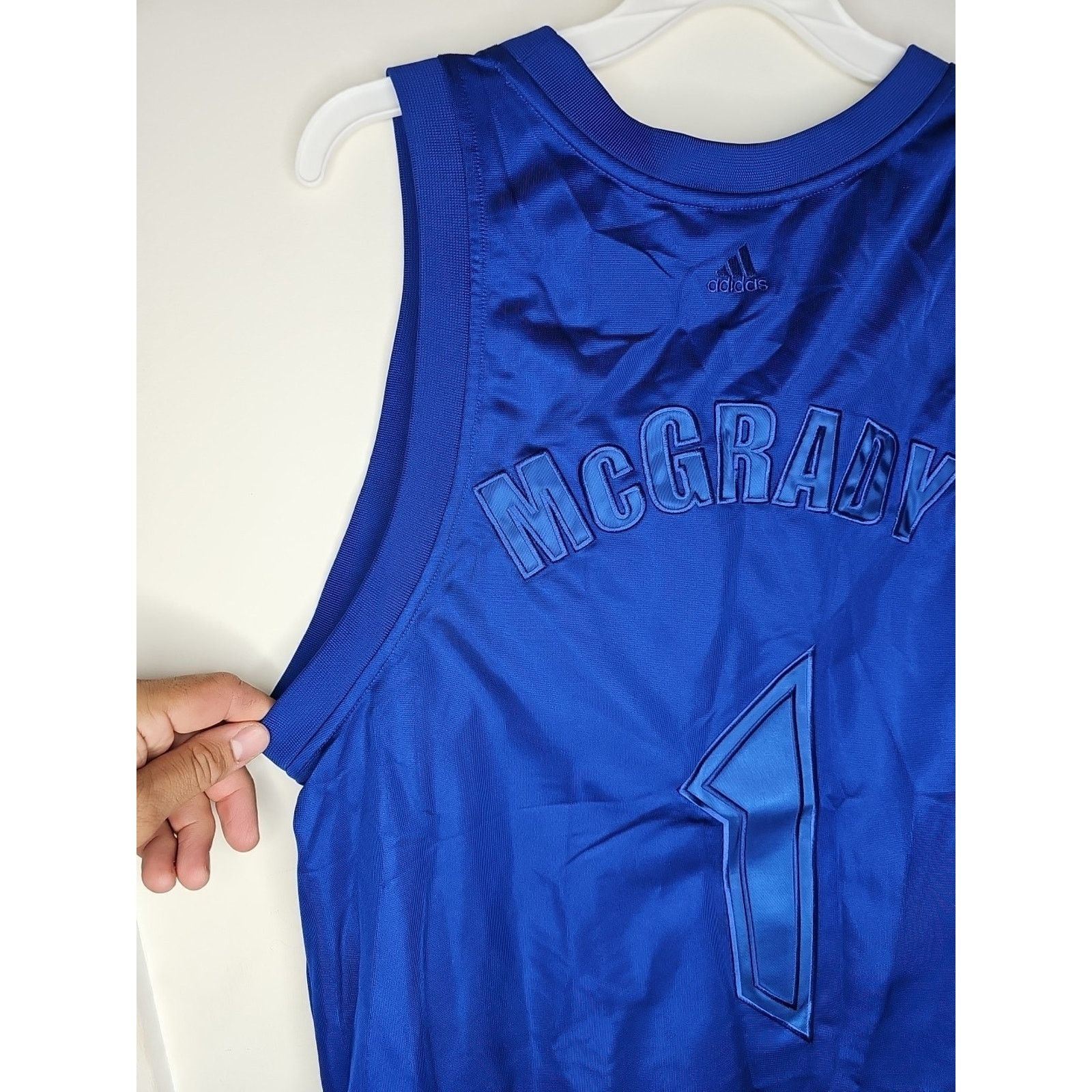 Adidas Adidas Designed Exclusively Tracy McGrady Blue Jersey Size M Size US M / EU 48-50 / 2 - 8 Thumbnail