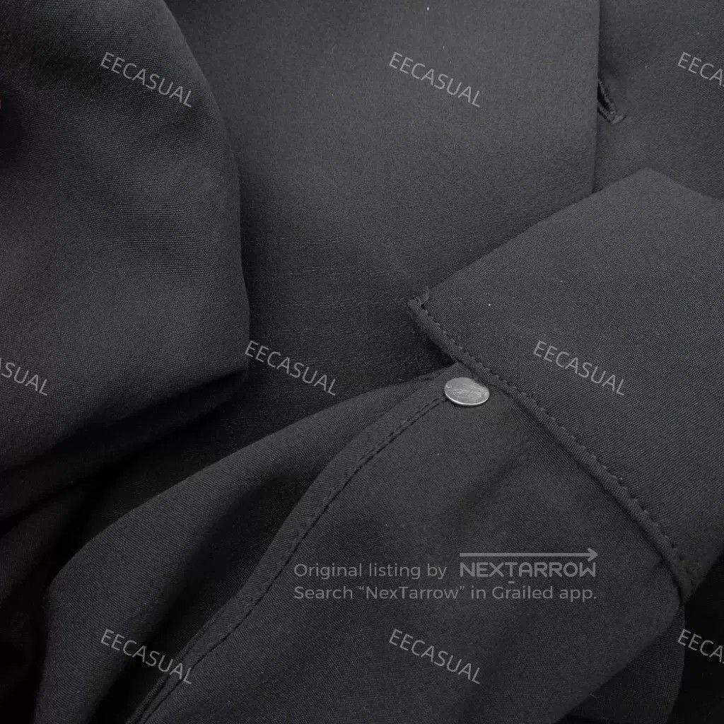 Yohji Yamamoto Yohji Yamamoto Black Silk Long Sleeve Shirt. Size M / US 6-8 / IT 42-44 - 6 Thumbnail