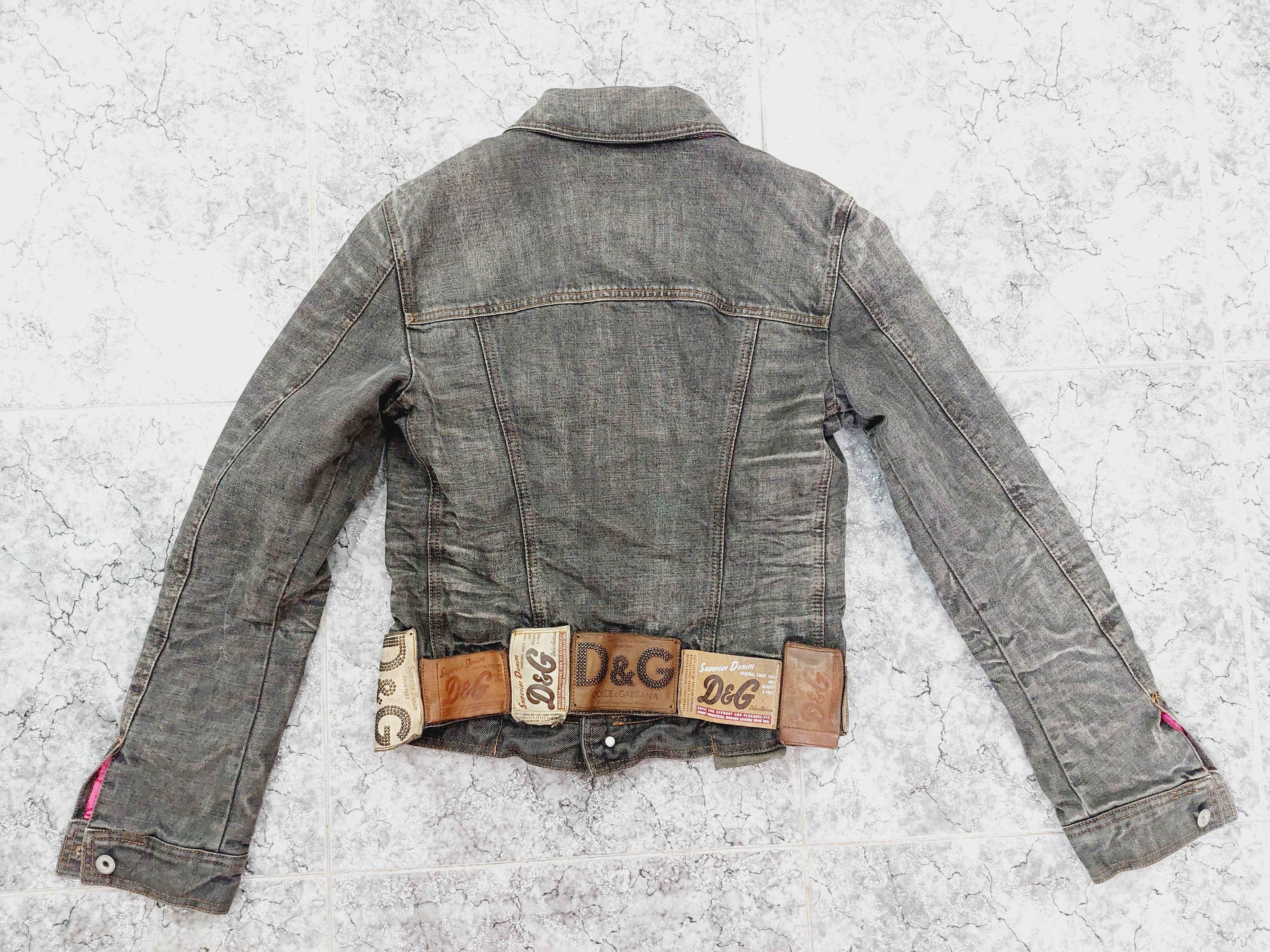 Dolce & Gabbana Dolce and Gabbana D&G Leather Patch Tab Jacket Size S / US 4 / IT 40 - 8 Thumbnail