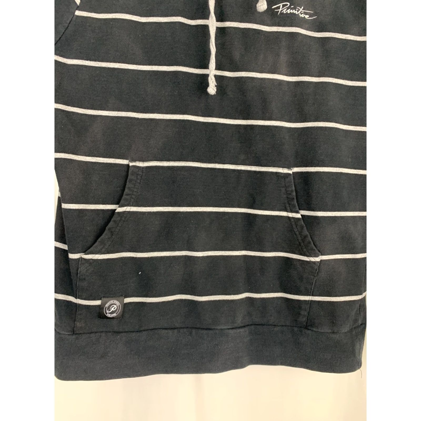 Primitive Primitive Apparel Hoodie Mens XL Black Striped Pullover Skateboarding L/S Size US XL / EU 56 / 4 - 3 Thumbnail