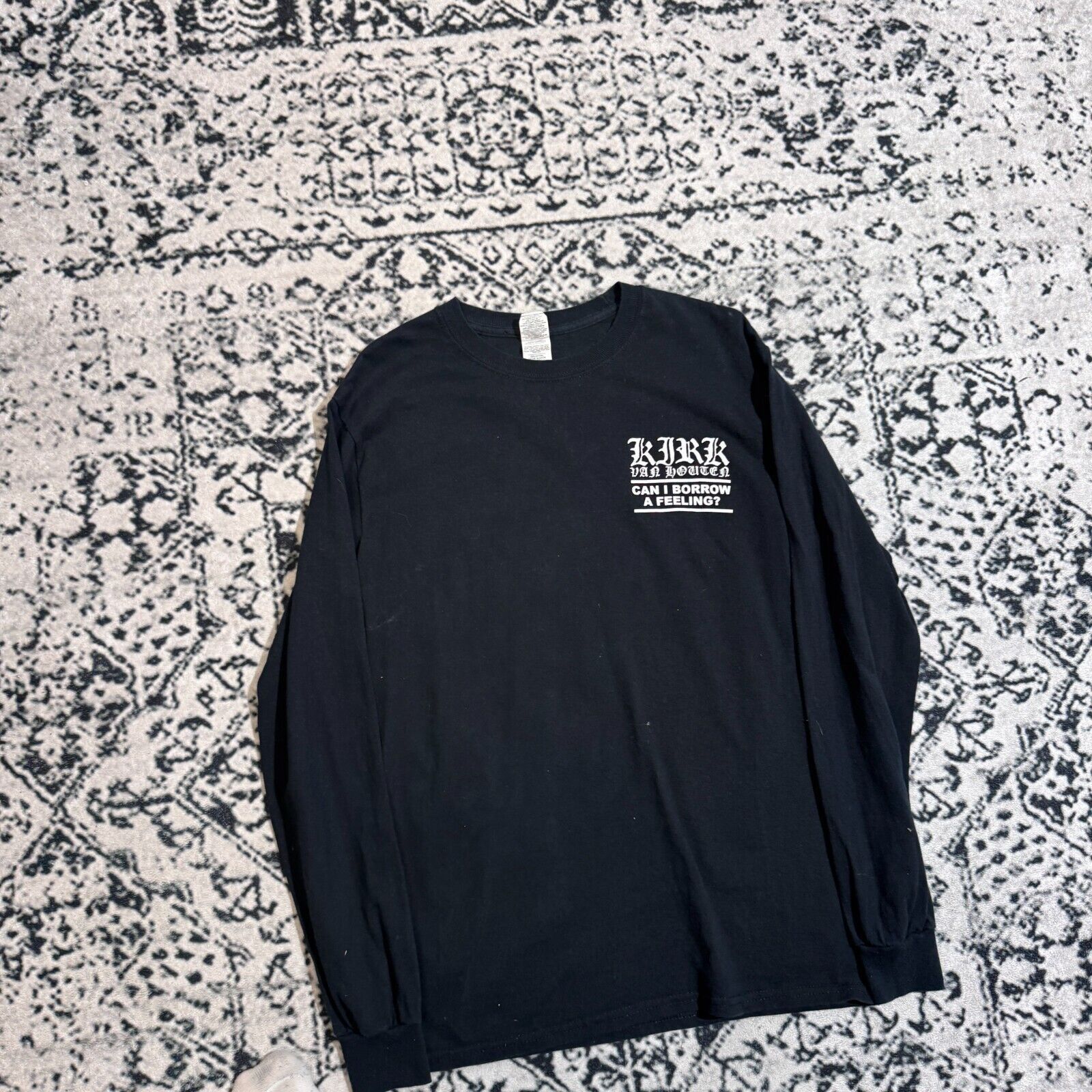 Vintage Vintag Black Cotton Longsleeve Size S Kirk Van Houten Shirt Size US S / EU 44-46 / 1 - 8 Thumbnail