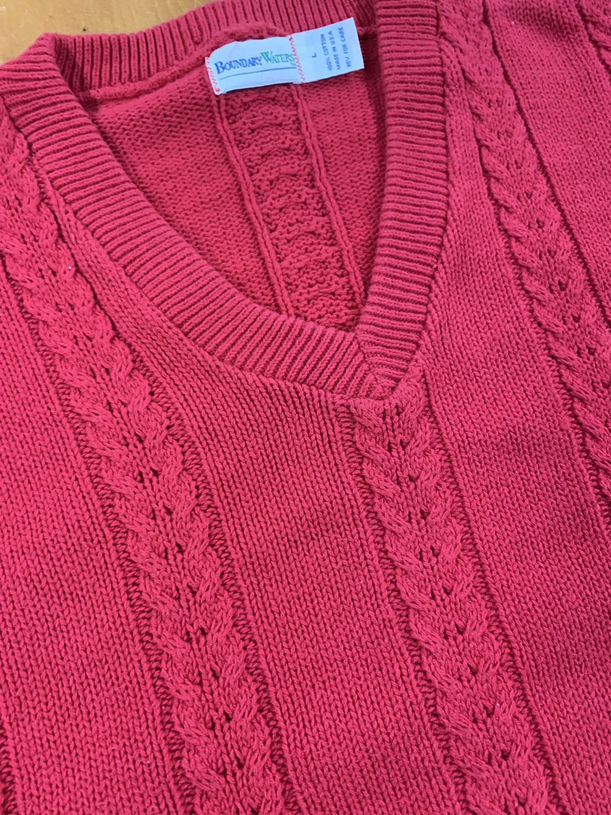 Vintage Vintage Boundary Waters Braid CableKnit Sweater Size US L / EU 52-54 / 3 - 1 Thumbnail