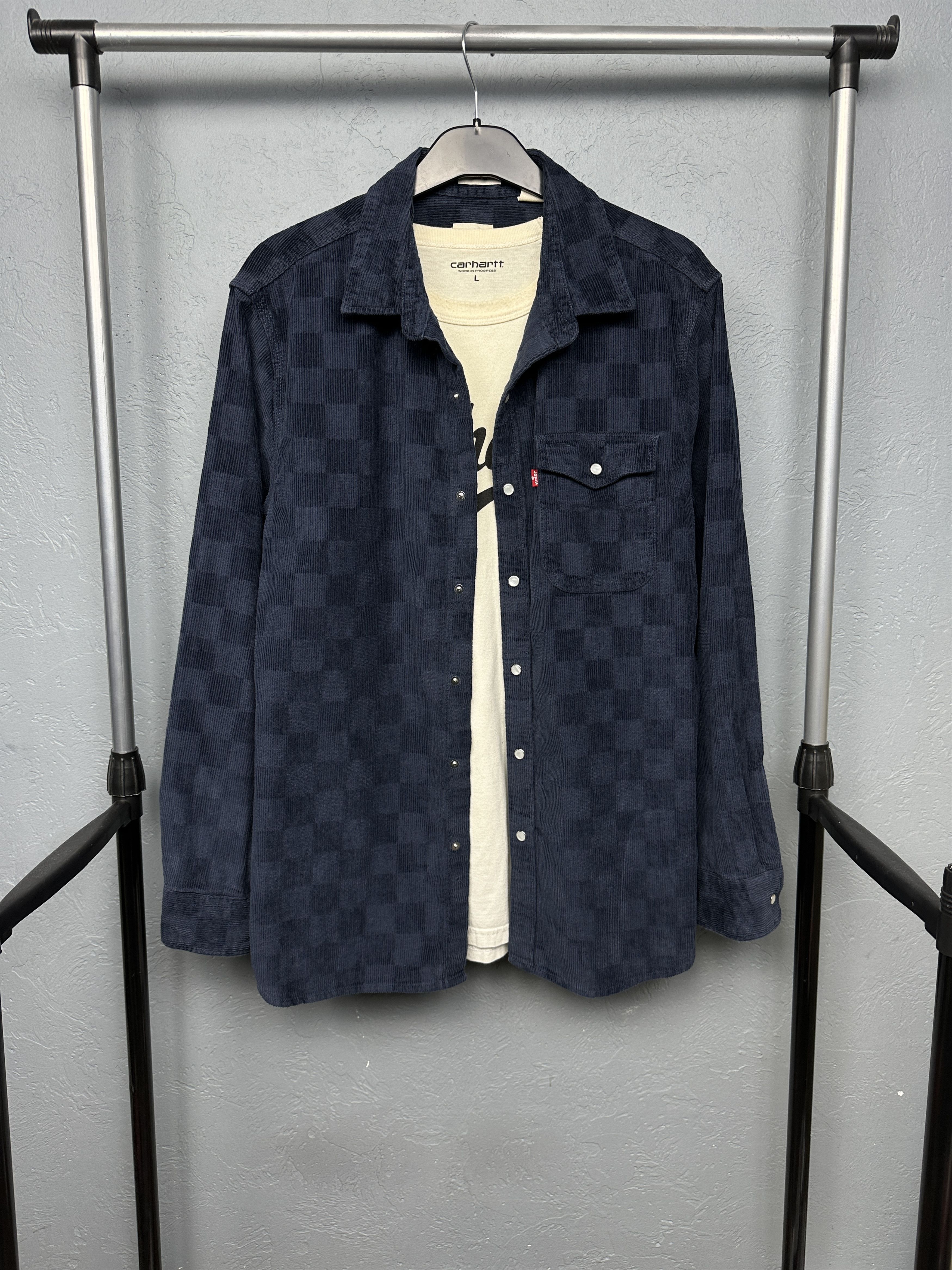 Levi's Levi's Mens Corduroy Flannel Shirt Size US L / EU 52-54 / 3 - 1 Thumbnail