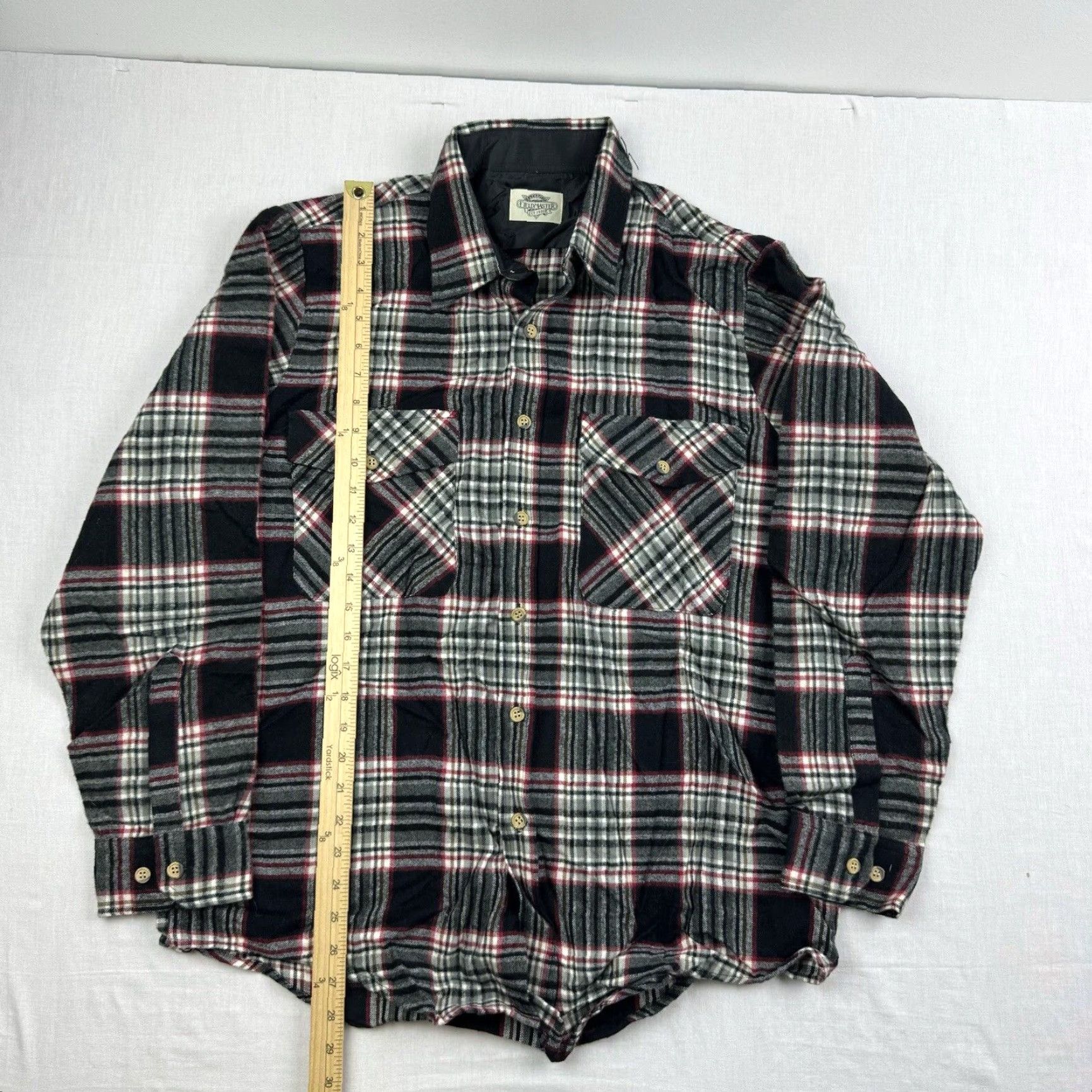 Vintage VINTAGE Fieldmaster Shirt Button-Up Adult Large Black Plaid Flannel 90s Outdoor Workwear Mens Shirt Size US L / EU 52-54 / 3 - 5 Thumbnail