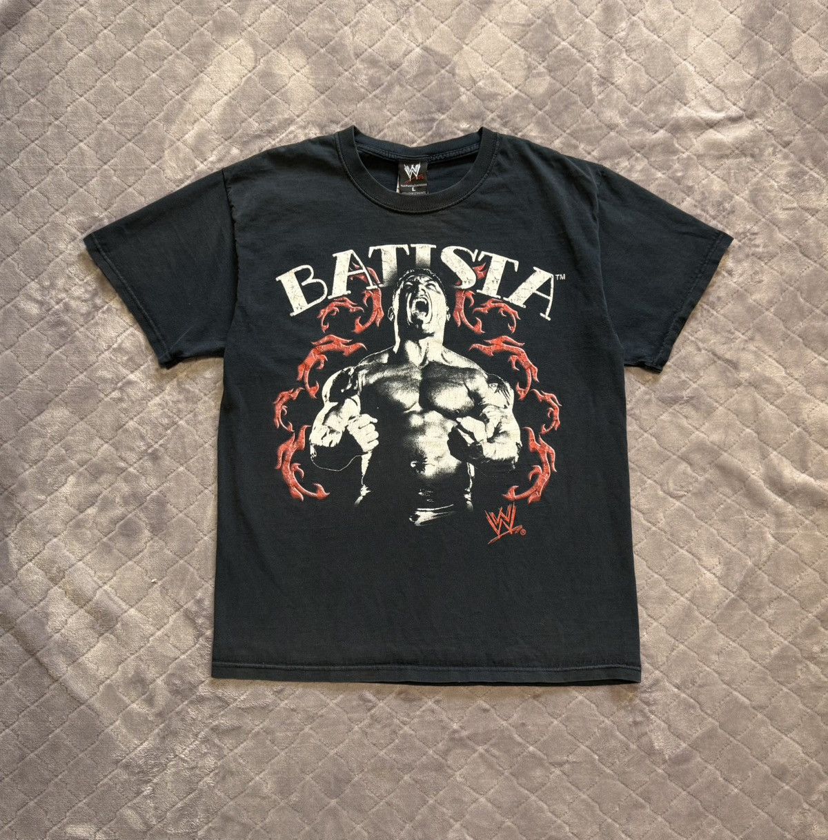 Vintage × WWE Vintage 2007 WWE Batista Graphic Tee Shirt Size US L / EU 52-54 / 3 - 1 Thumbnail