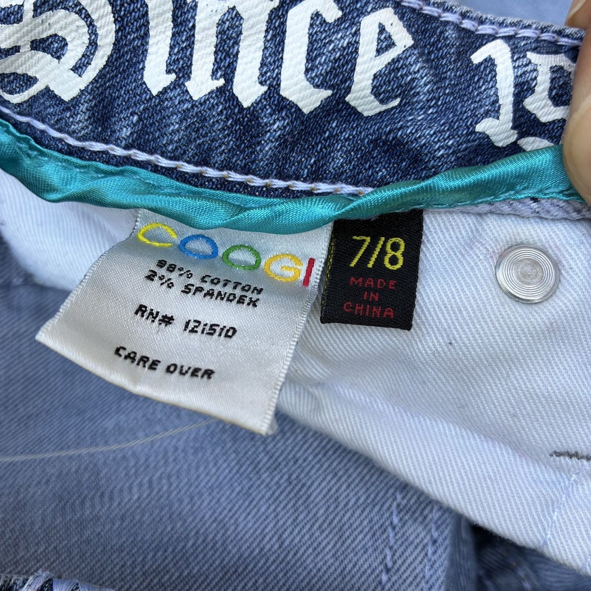 Coogi VTG Y2K COOGI Jeans Embroidered Pocket Denim Straight Leg Size 30" / US 8 / IT 44 - 9 Thumbnail