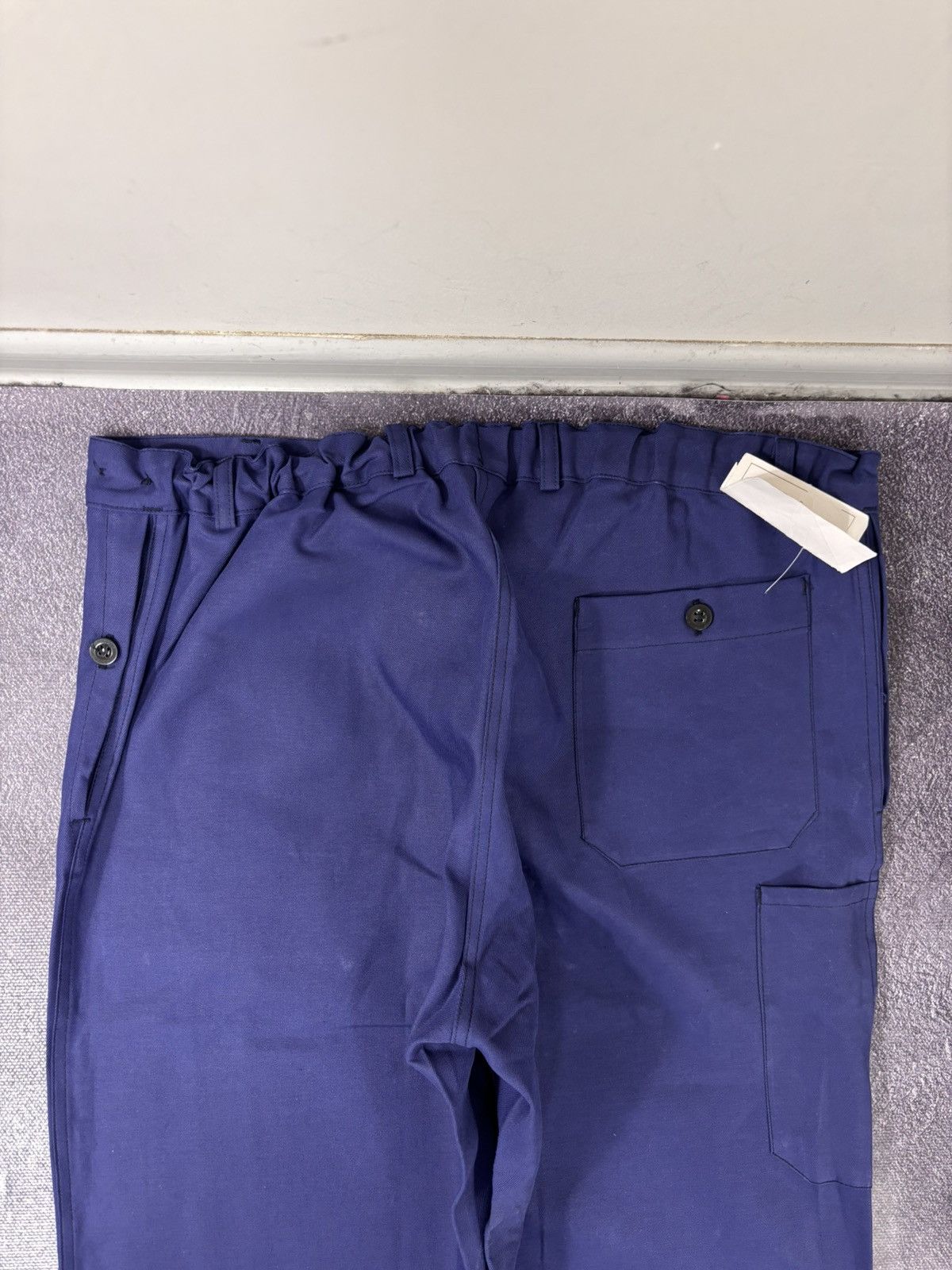 Other Vintage Sanfor French Workwear Pants 60s Utility Hydron Blue Size US 38 / EU 54 - 17 Thumbnail
