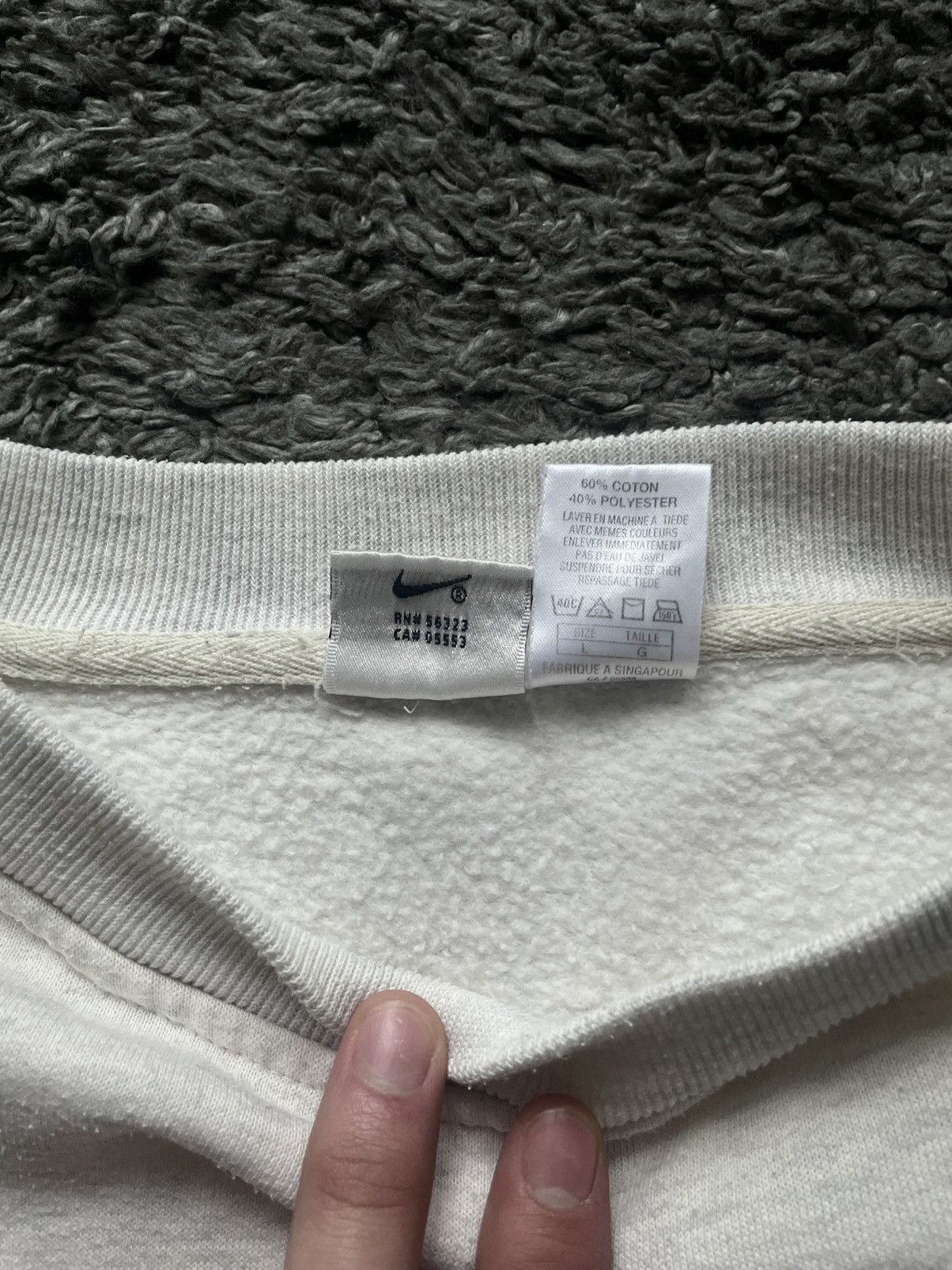 Nike × Vintage 90s Nike Vintage Sweatshirt Streetwear Logo Rare Oversize Size US L / EU 52-54 / 3 - 10 Thumbnail