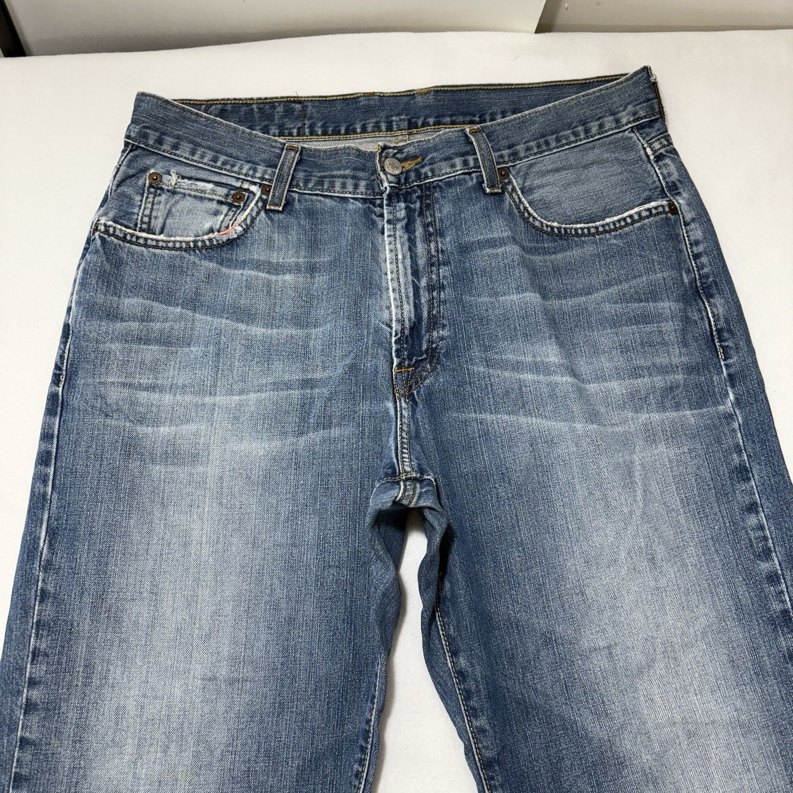 Lucky Brand Vintage Lucky Brand Gene Montesano 33x26 Boot Cut Blue Jeans Size US 33 - 2 Thumbnail