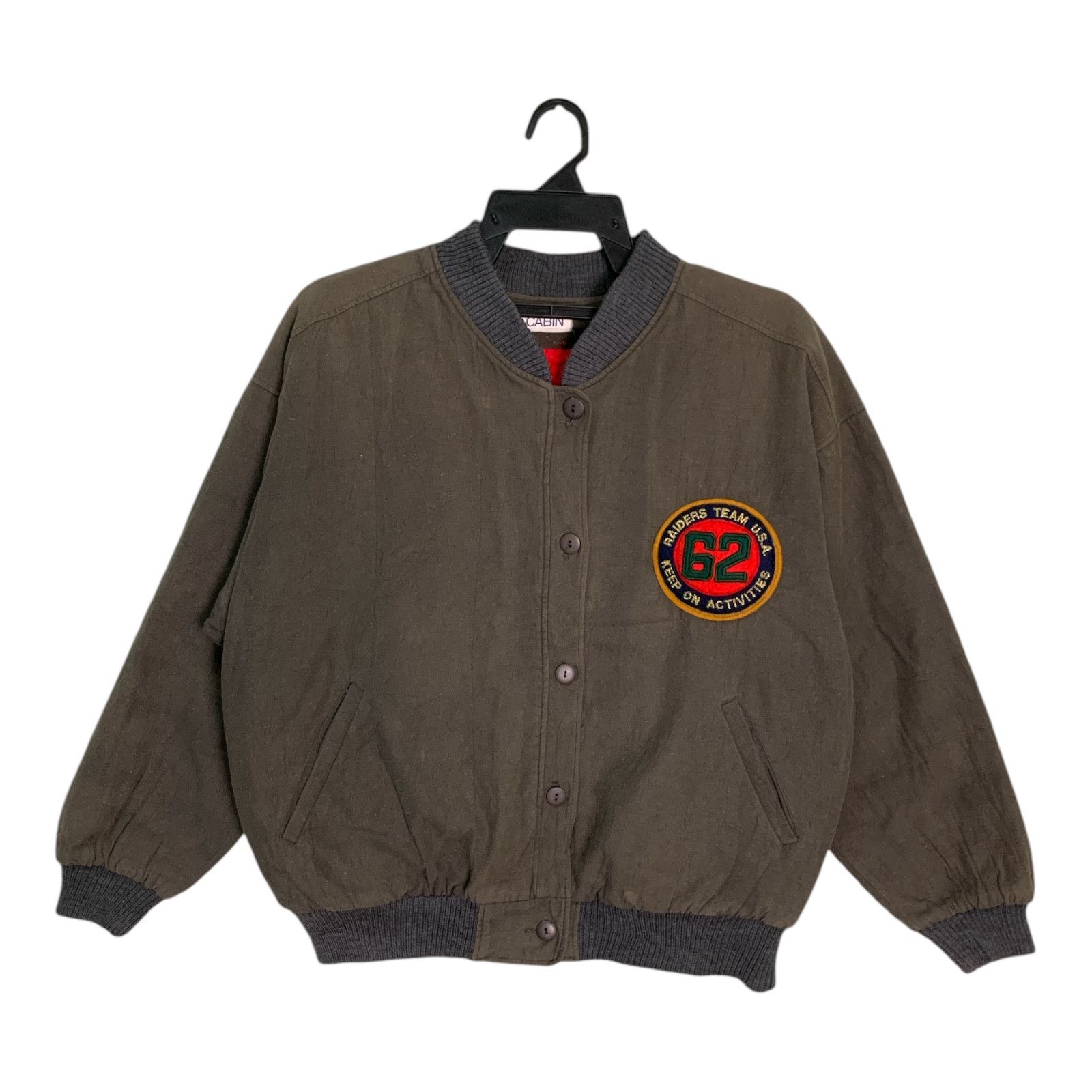 Japanese Brand × Vintage Rare Design Vintage Raiders Team U.S.A. Bomber jackets Size M / US 6-8 / IT 42-44 - 1 Thumbnail