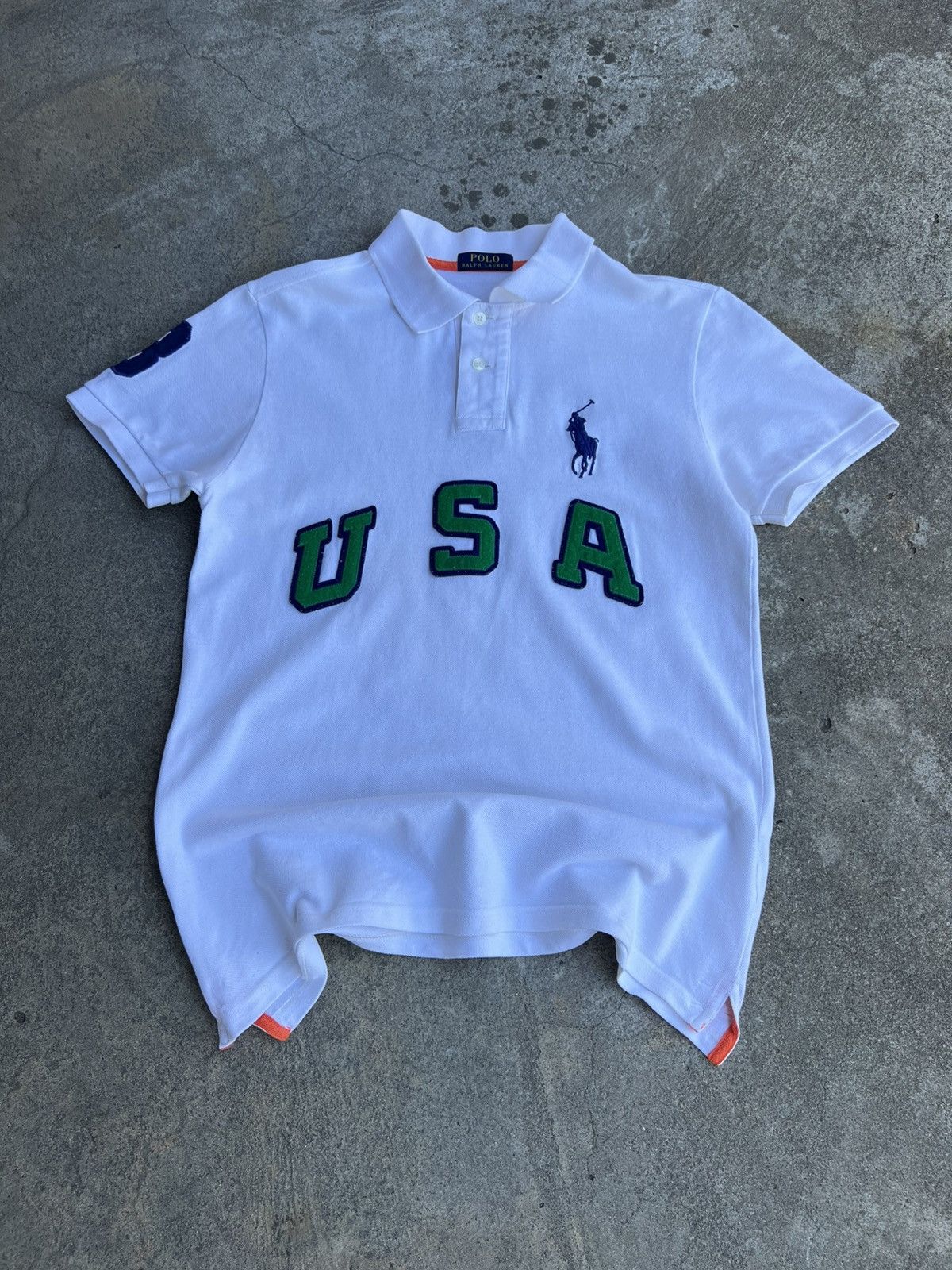 Crazy Vintage Polo Ralph Lauren Big Pony USA Chief Keef Y2k