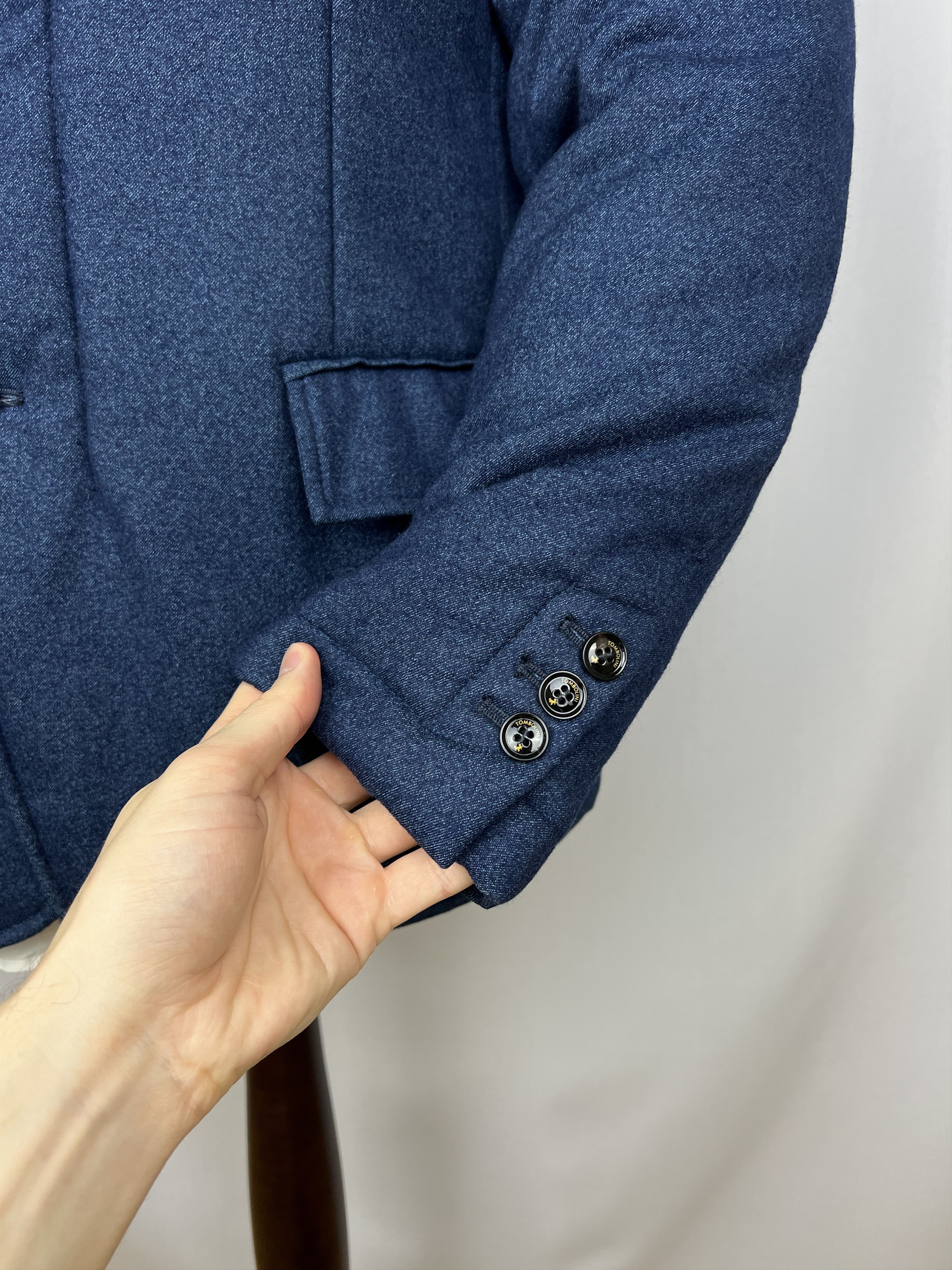 Tombolini x Vitale Barberis Pure Wool Insulated Blazer-Type Jacket Size US L / EU 52-54 / 3 - 12 Thumbnail