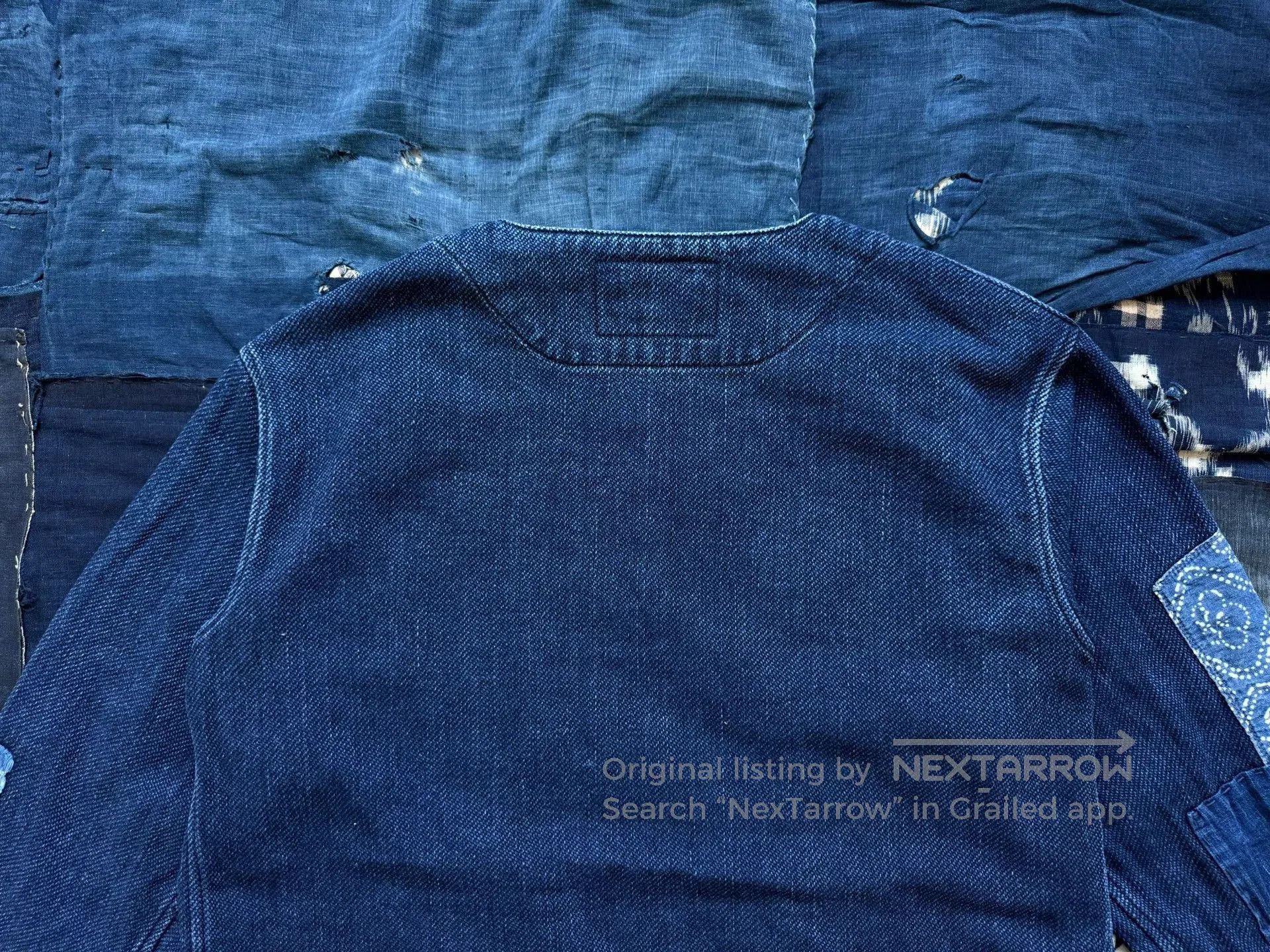 Soulive Soulive Setto Indigo Washed Patchwork Robe. Size US M / EU 48-50 / 2 - 5 Thumbnail