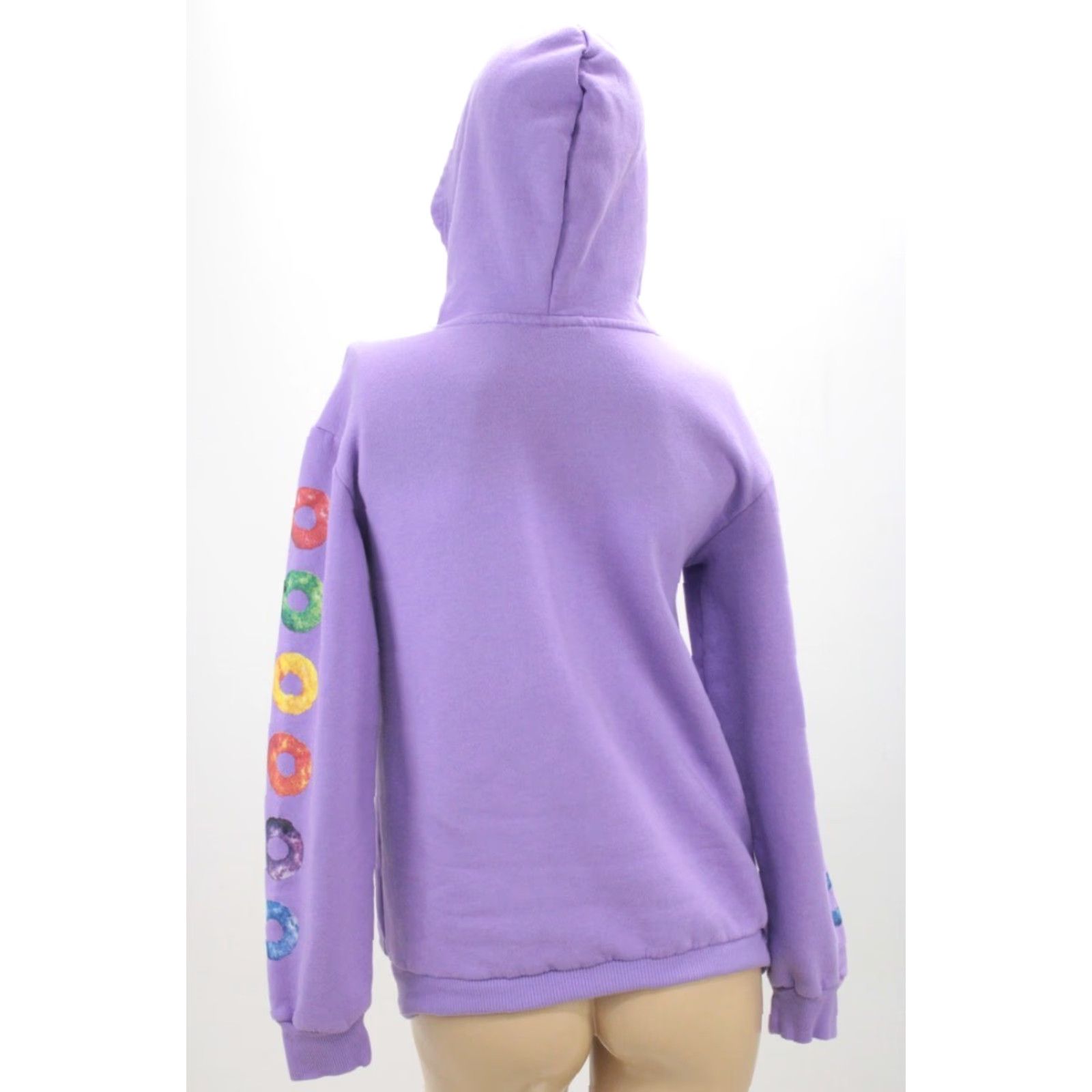 Vintage VINTAGE Kellogg's Froot Loops Hoodie Sweatshirt Tucan Purple Womens Small Pullover Kangaroo Pocket Graphic Y2K 90s Cereal Size S / US 4 / IT 40 - 3 Thumbnail