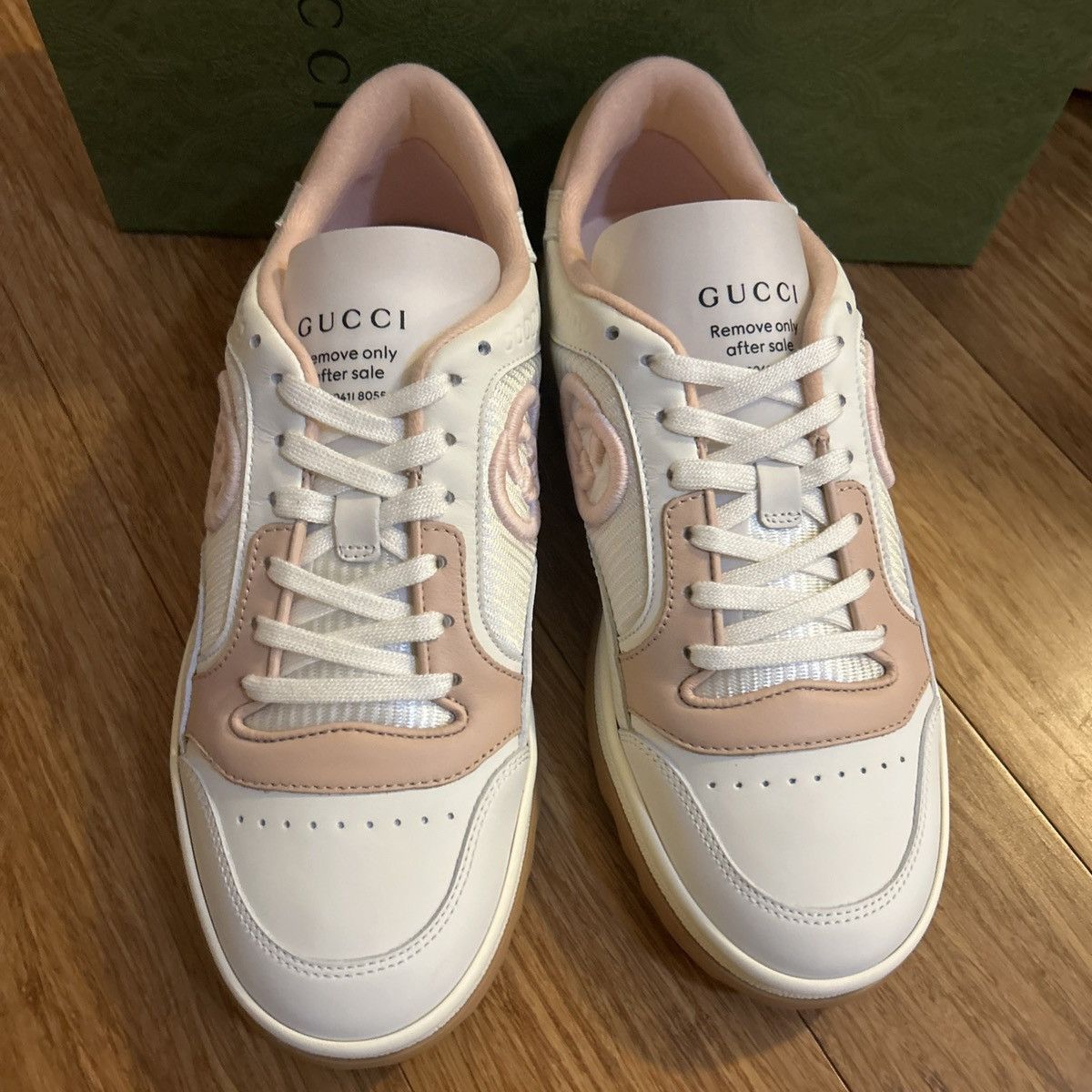 Gucci Gucci MAC80 Low Top Leather Skateboard Sneakers Size US 7.5 / IT 37.5 - 3 Thumbnail