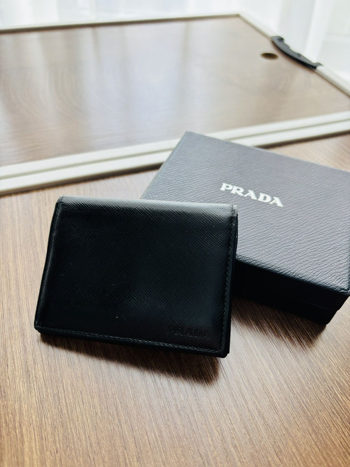 Prada Prada Saffiano Wallet Size ONE SIZE - 1 Thumbnail