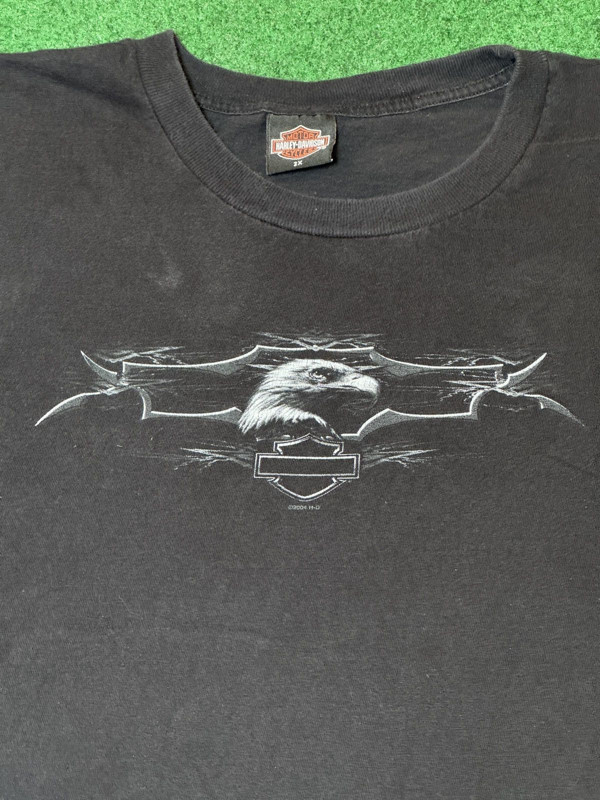 Harley Davidson × Vintage Y2K Harley Davidson New Bern North Carolina Biker T Shirt Size US XXL / EU 58 / 5 - 2 Thumbnail