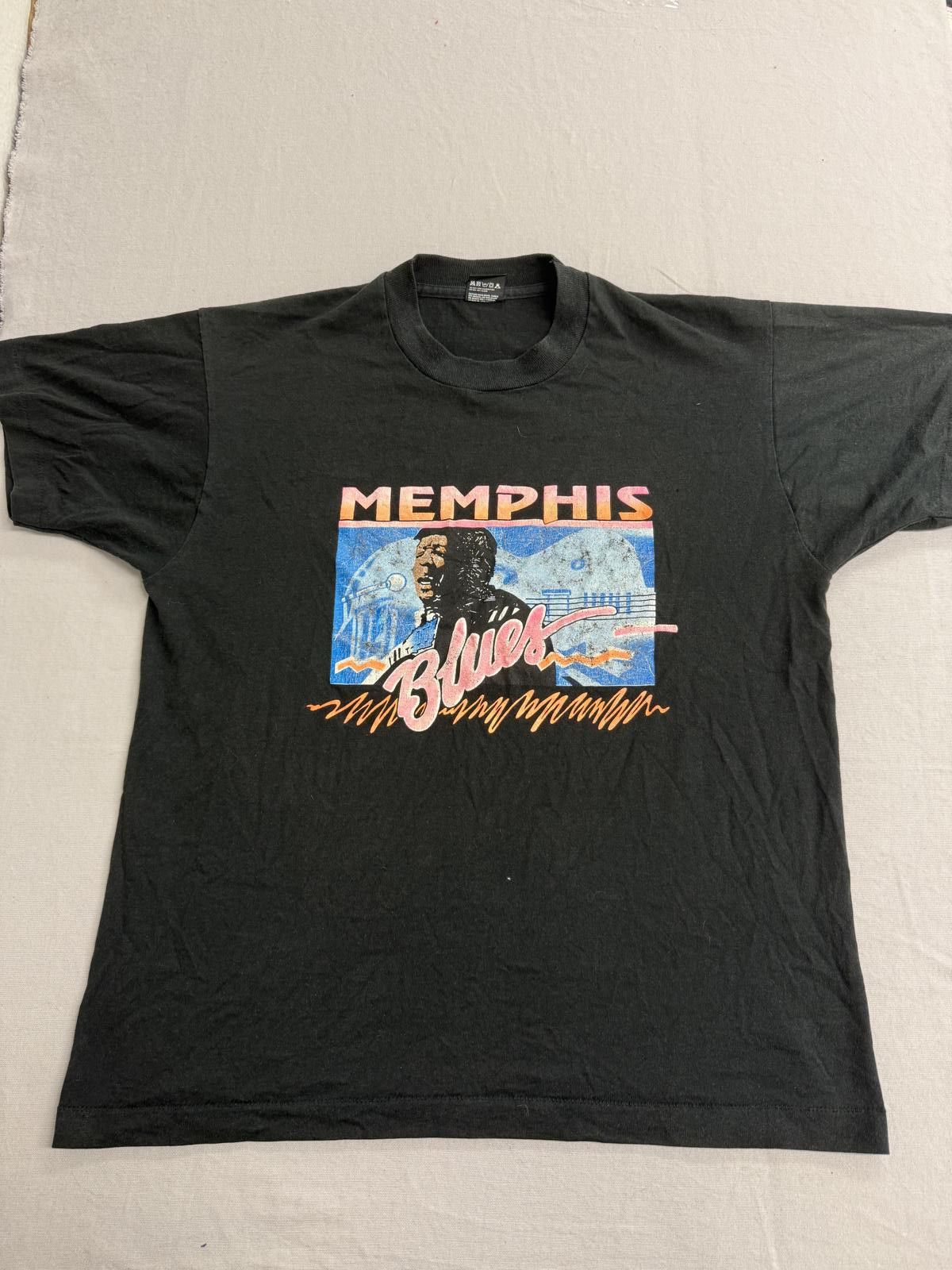 Other Vintage 80s Memphis Blues T-shirt BB King Faded Tee XL Size US XL / EU 56 / 4 - 1 Thumbnail