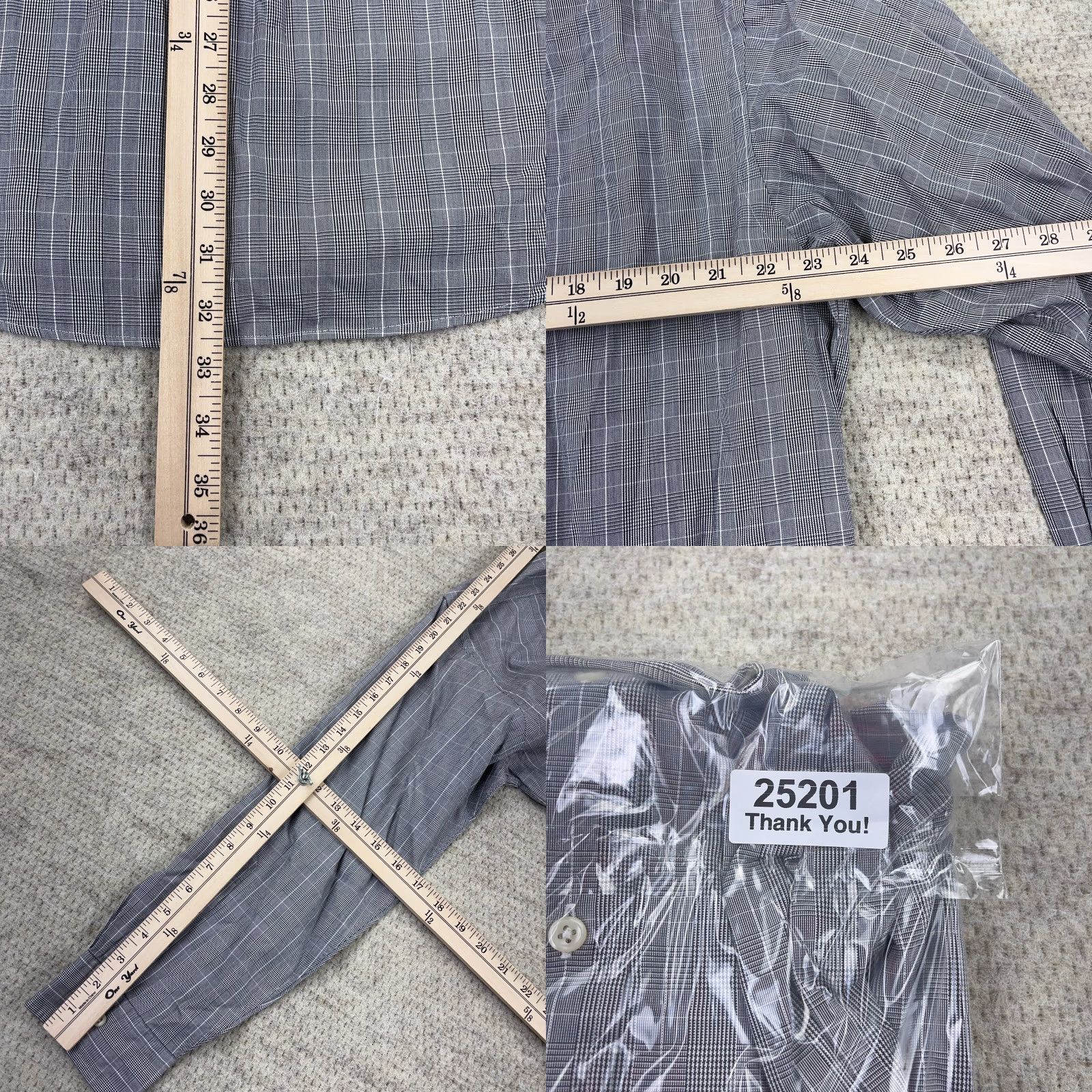 Polo Ralph Lauren Polo Ralph Lauren Shirt Men 16 32 Black Button Up Yarmouth Houndstooth Plaid Pinpoint Size US L / EU 52-54 / 3 - 8 Thumbnail