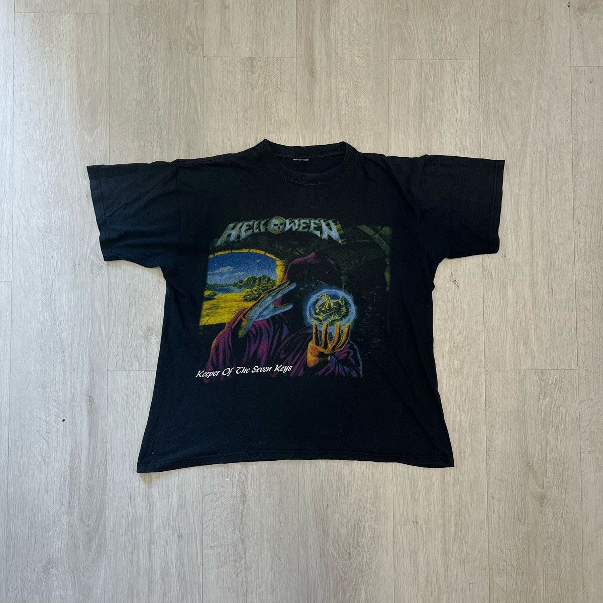 Vintage Vintage 90s Halloween boxy band shirt affliction Size US L / EU 52-54 / 3 - 1 Thumbnail