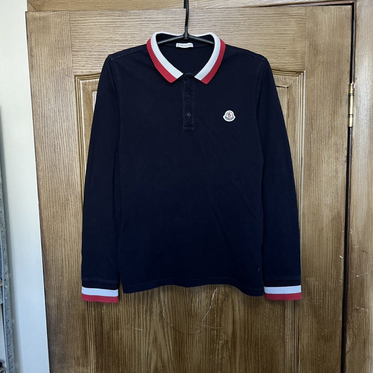 Moncler Moncler Polo Long Sleeve Size US S / EU 44-46 / 1 - 1 Thumbnail