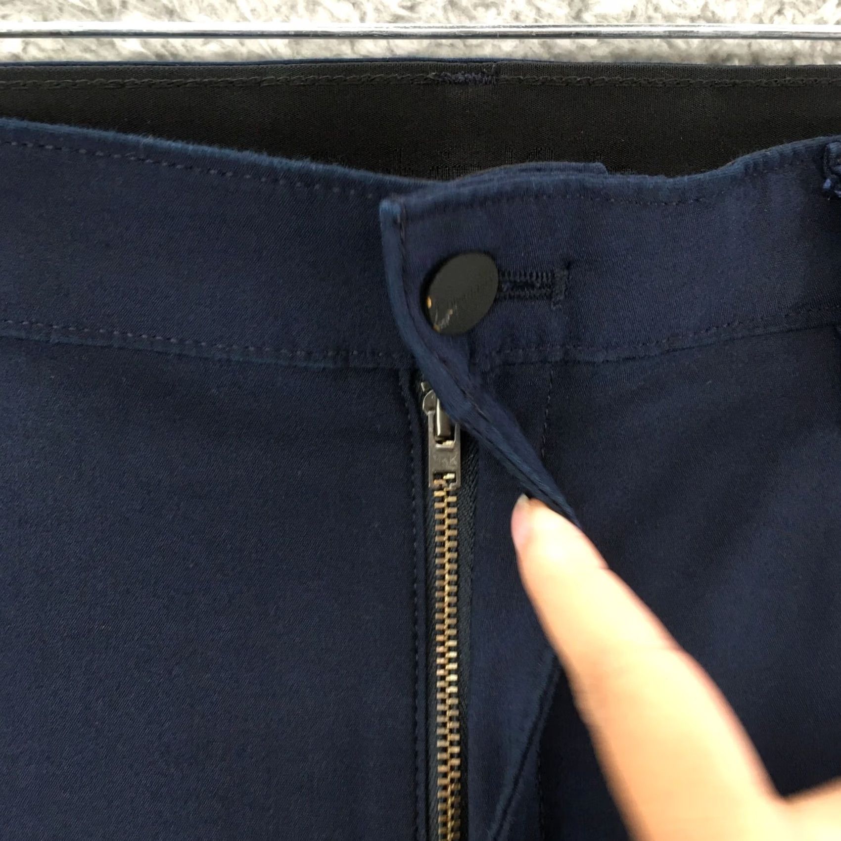 Calvin Klein Calvin Klein Pants Womens 38x30 Blue High Rise Zip Fly Chino Straight Regular Front Flat Vintage: No Size 26" / US 2 / IT 38 - 4 Thumbnail