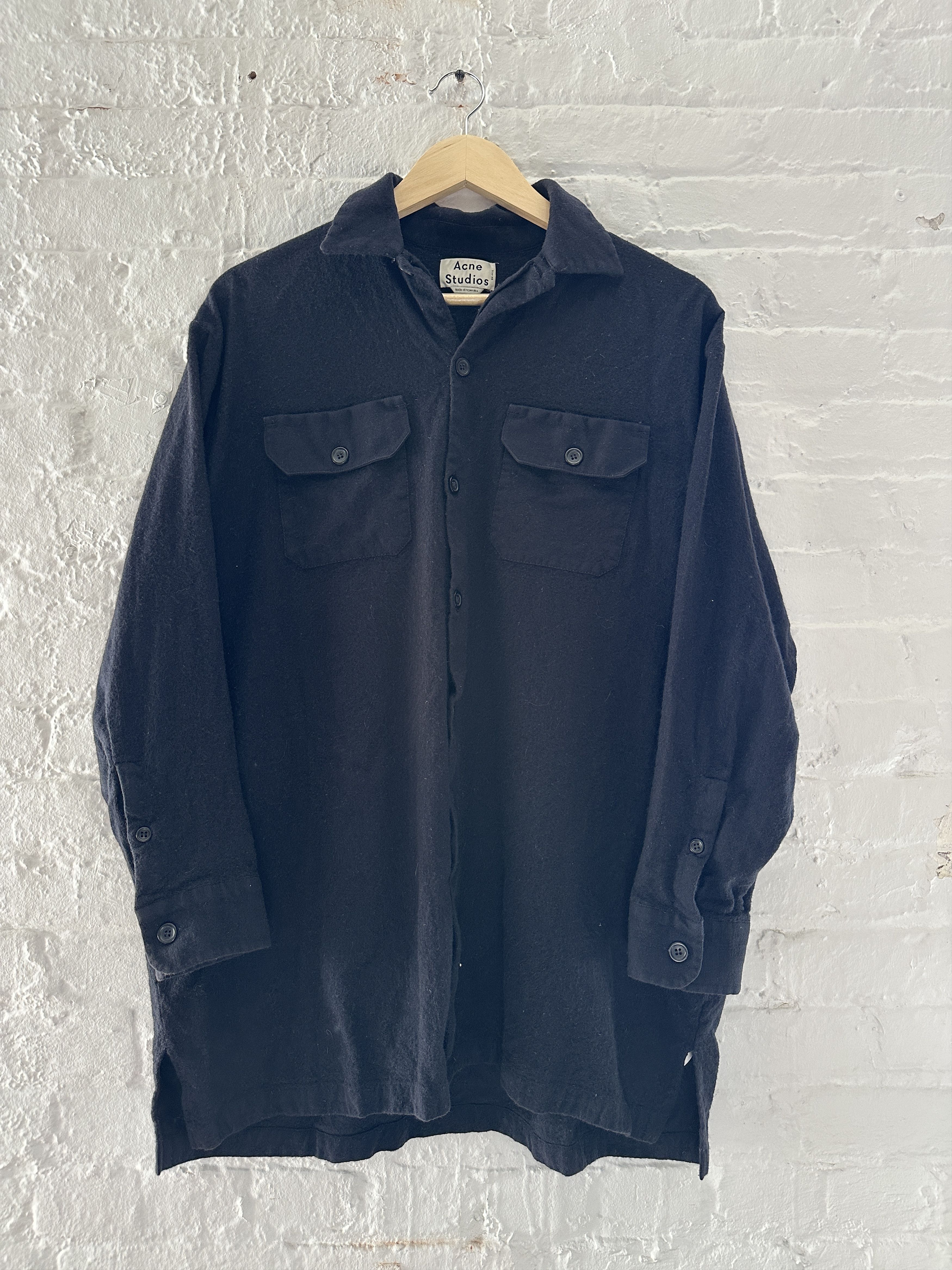 Acne Studios Acne Studios Wool Shirt Size US L / EU 52-54 / 3 - 1 Thumbnail