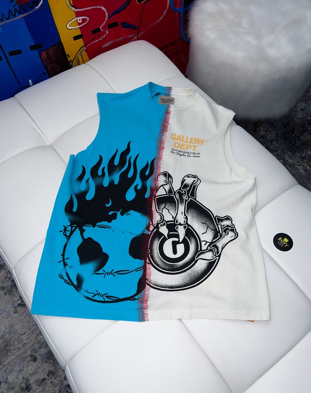 image of Gallery Dept Retouch Sleeveless T Shirt, Men's (Size Large)